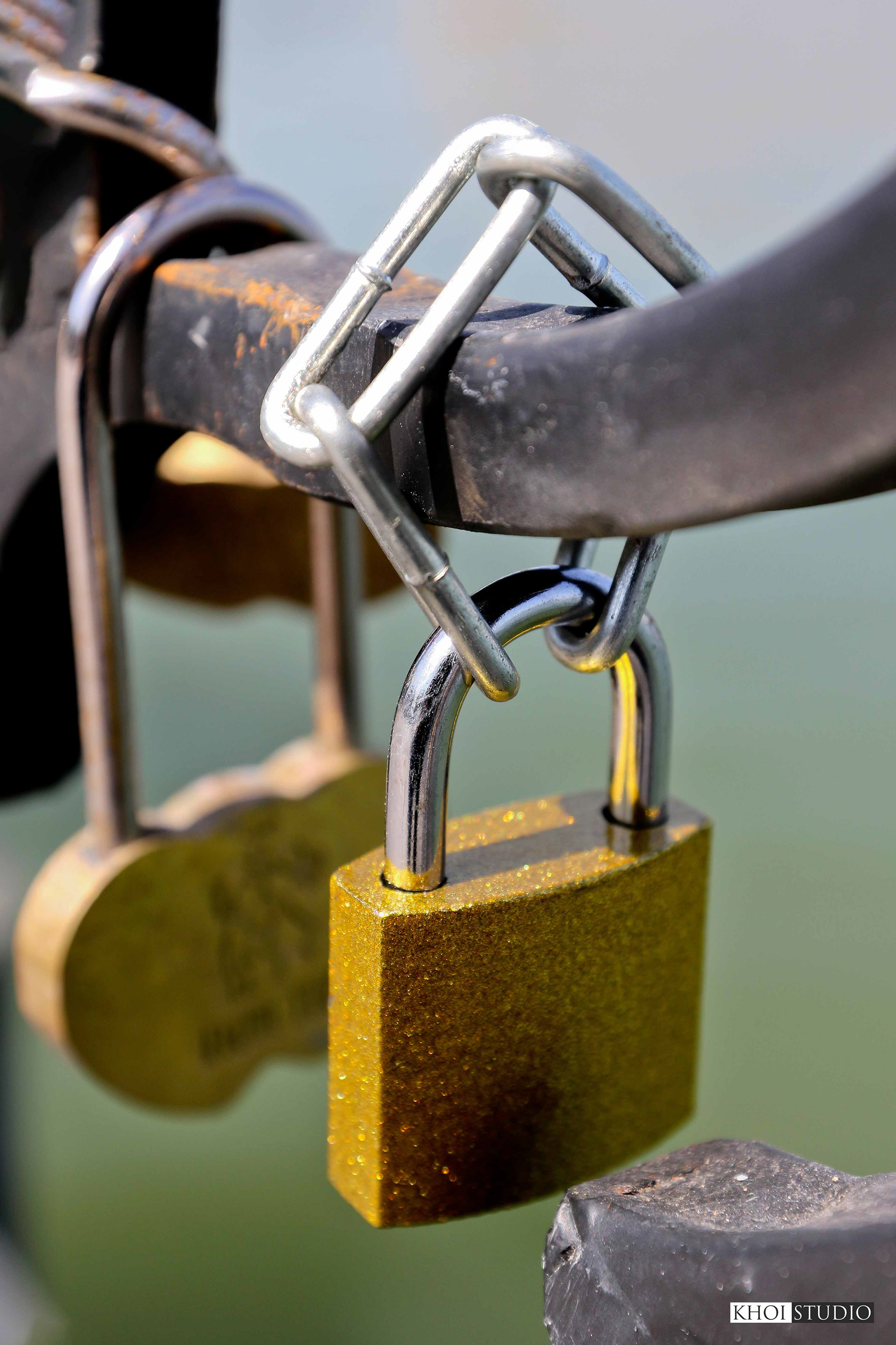 Love Lock Bridge in Da Nang, Vietnam