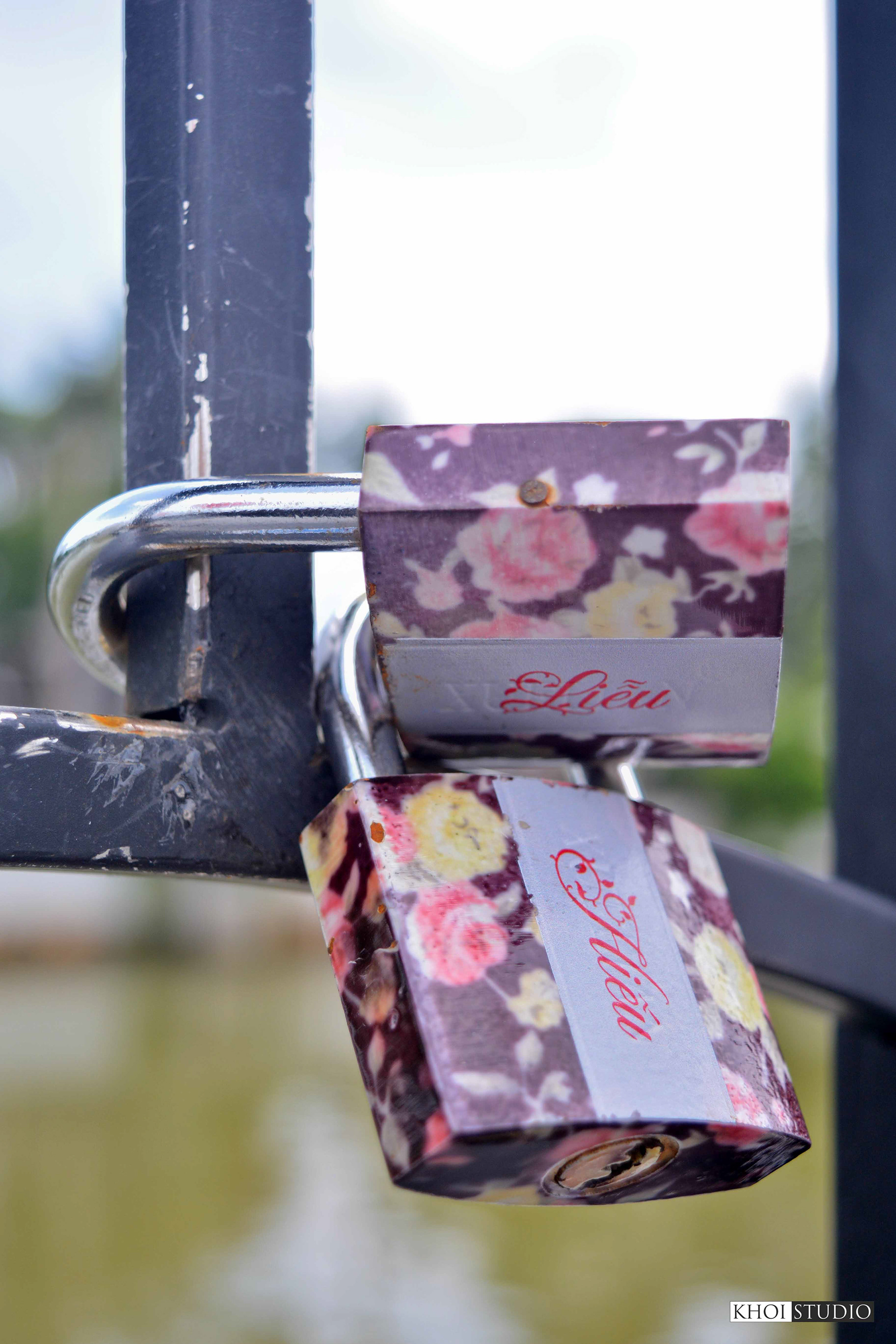 Love Lock Bridge in Da Nang, Vietnam