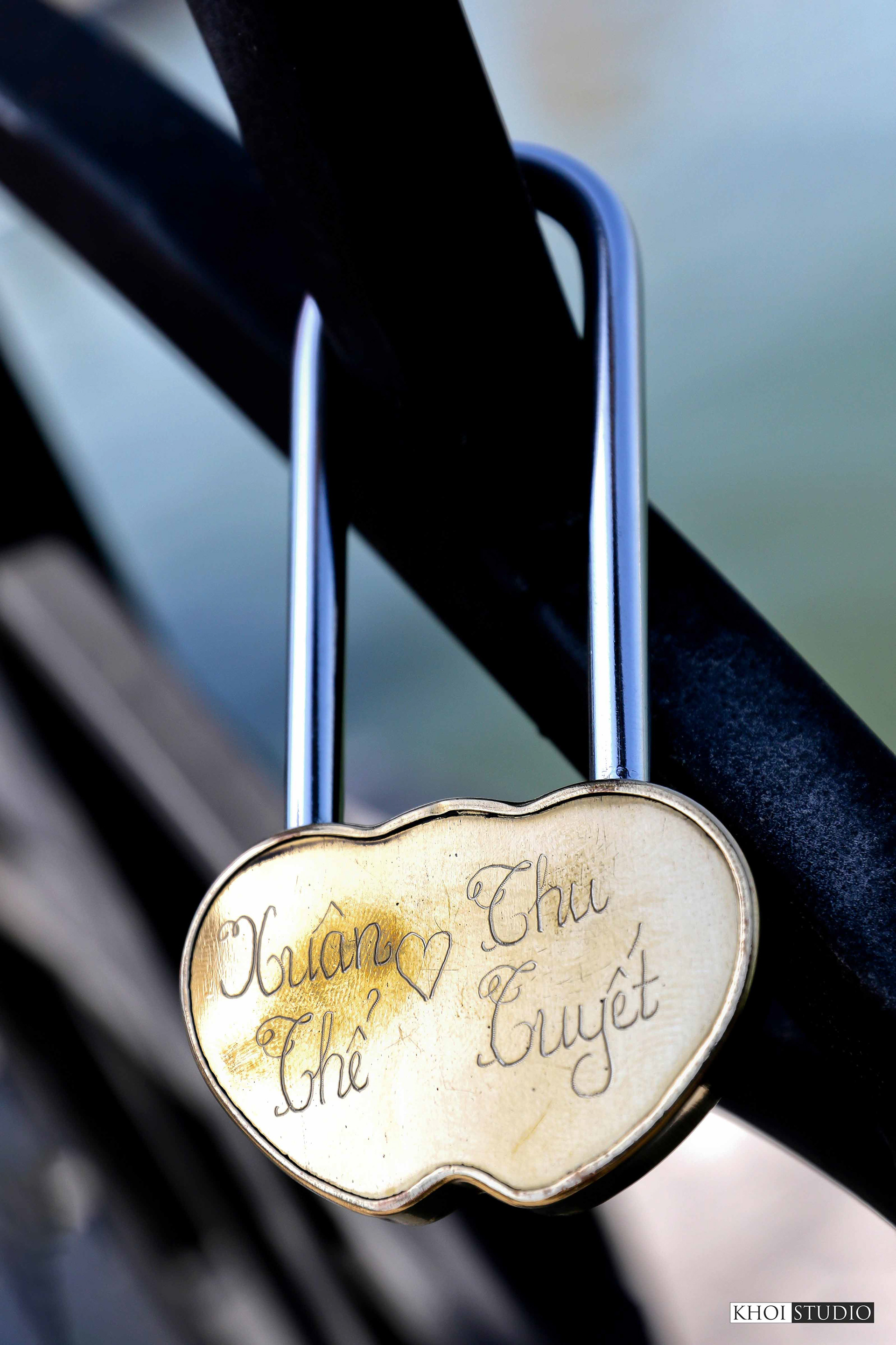 Love Lock Bridge in Da Nang, Vietnam