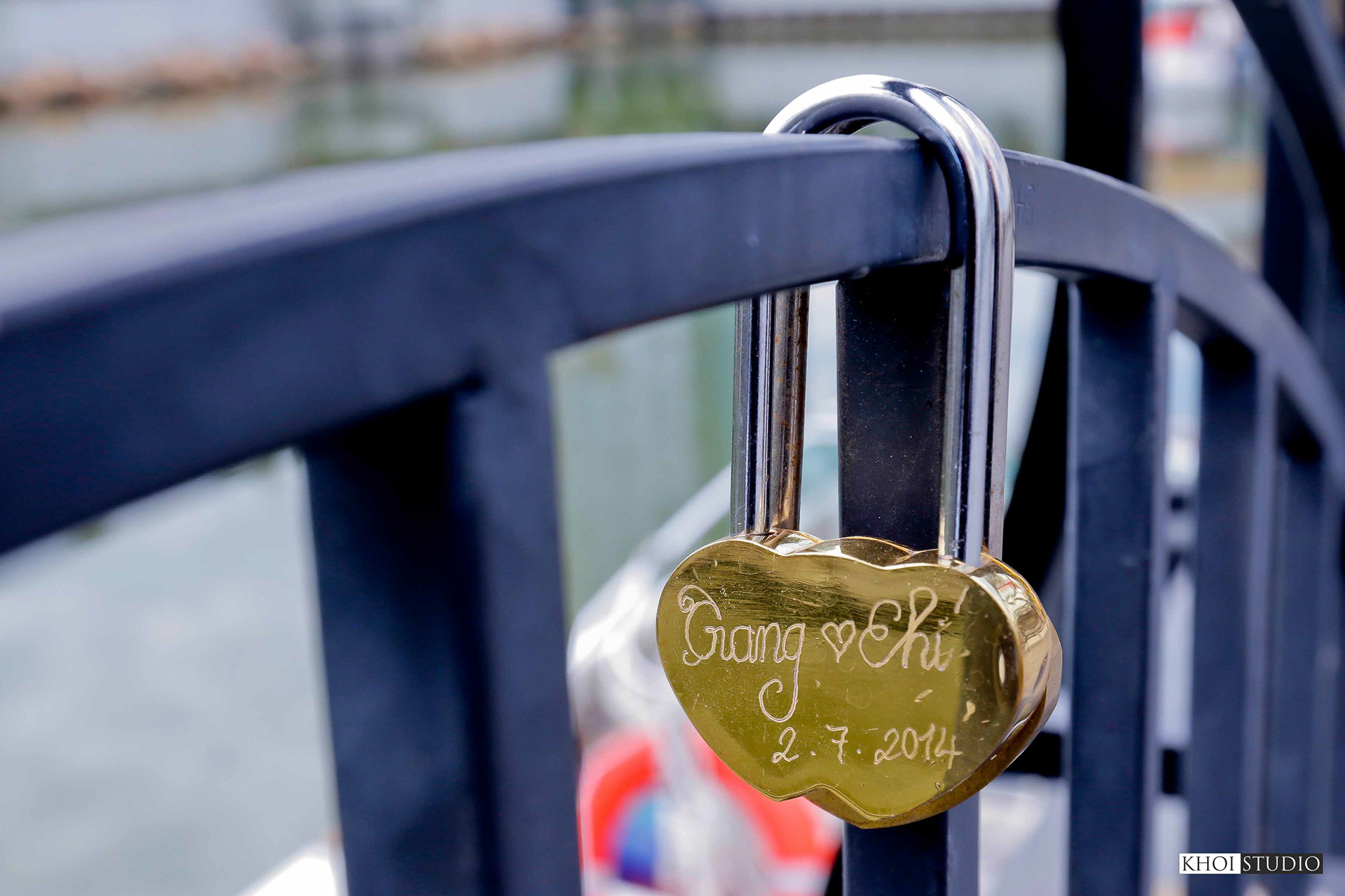 Love Lock Bridge in Da Nang, Vietnam