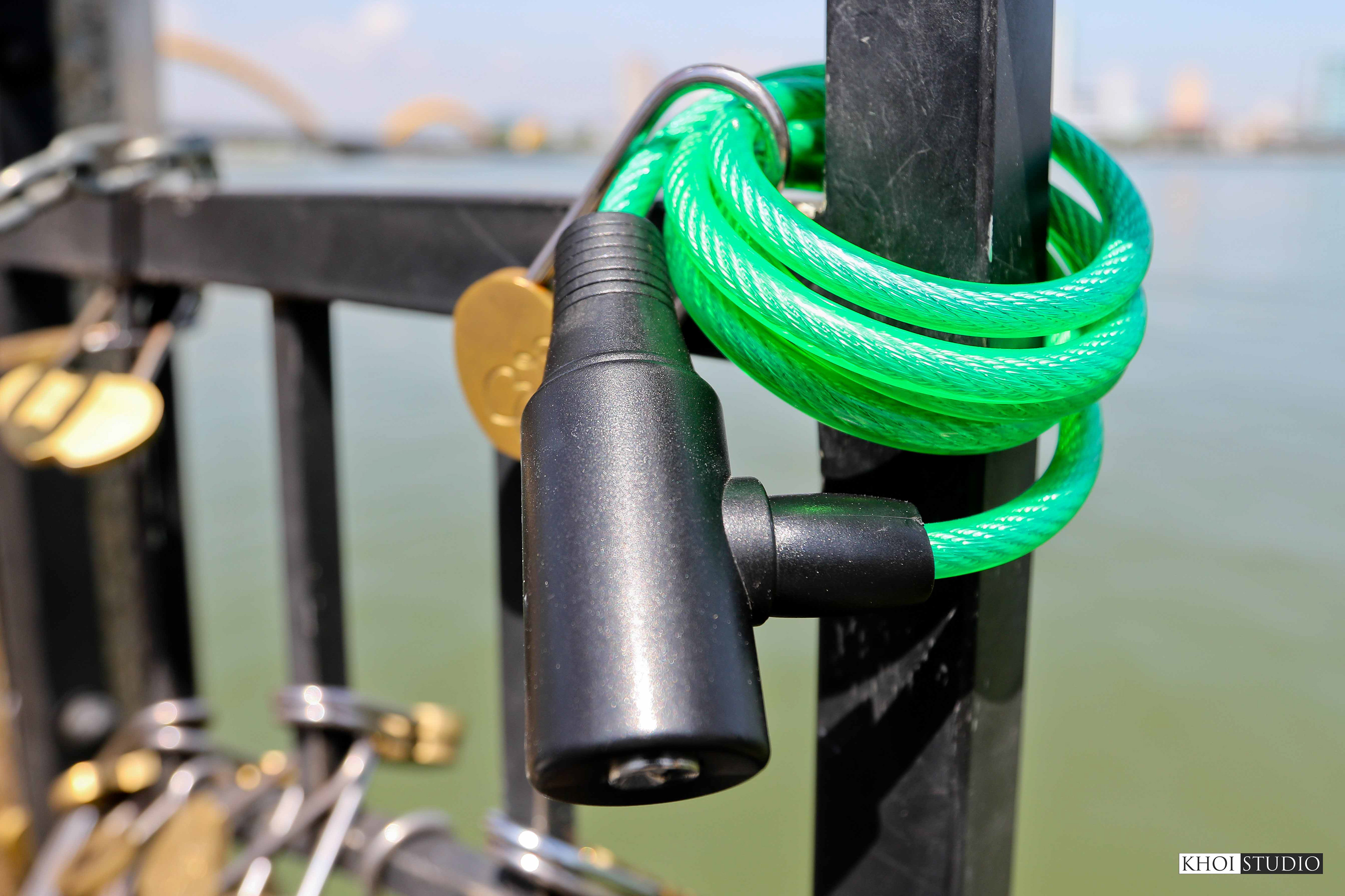 Love Lock Bridge in Da Nang, Vietnam