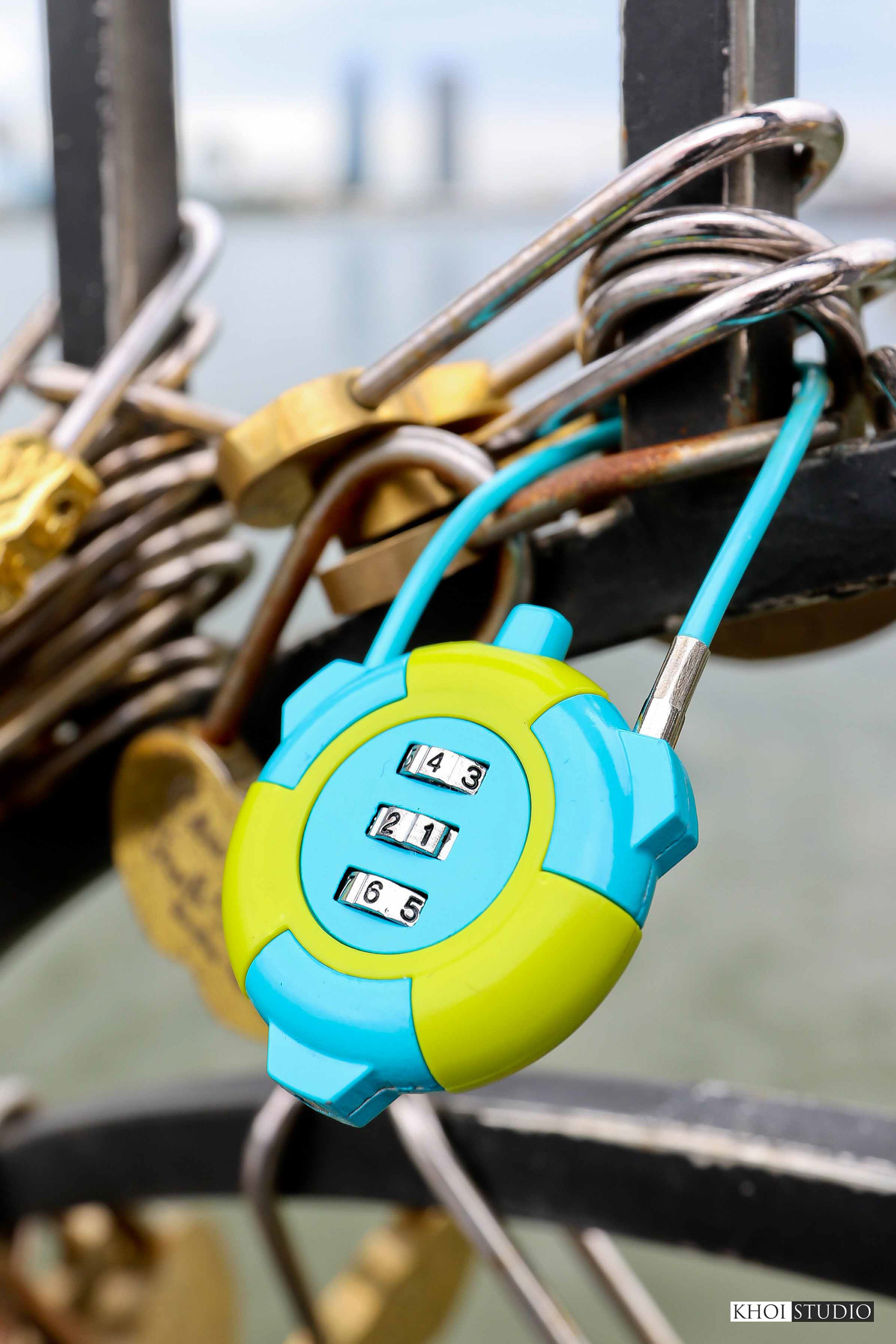 Love Lock Bridge in Da Nang, Vietnam
