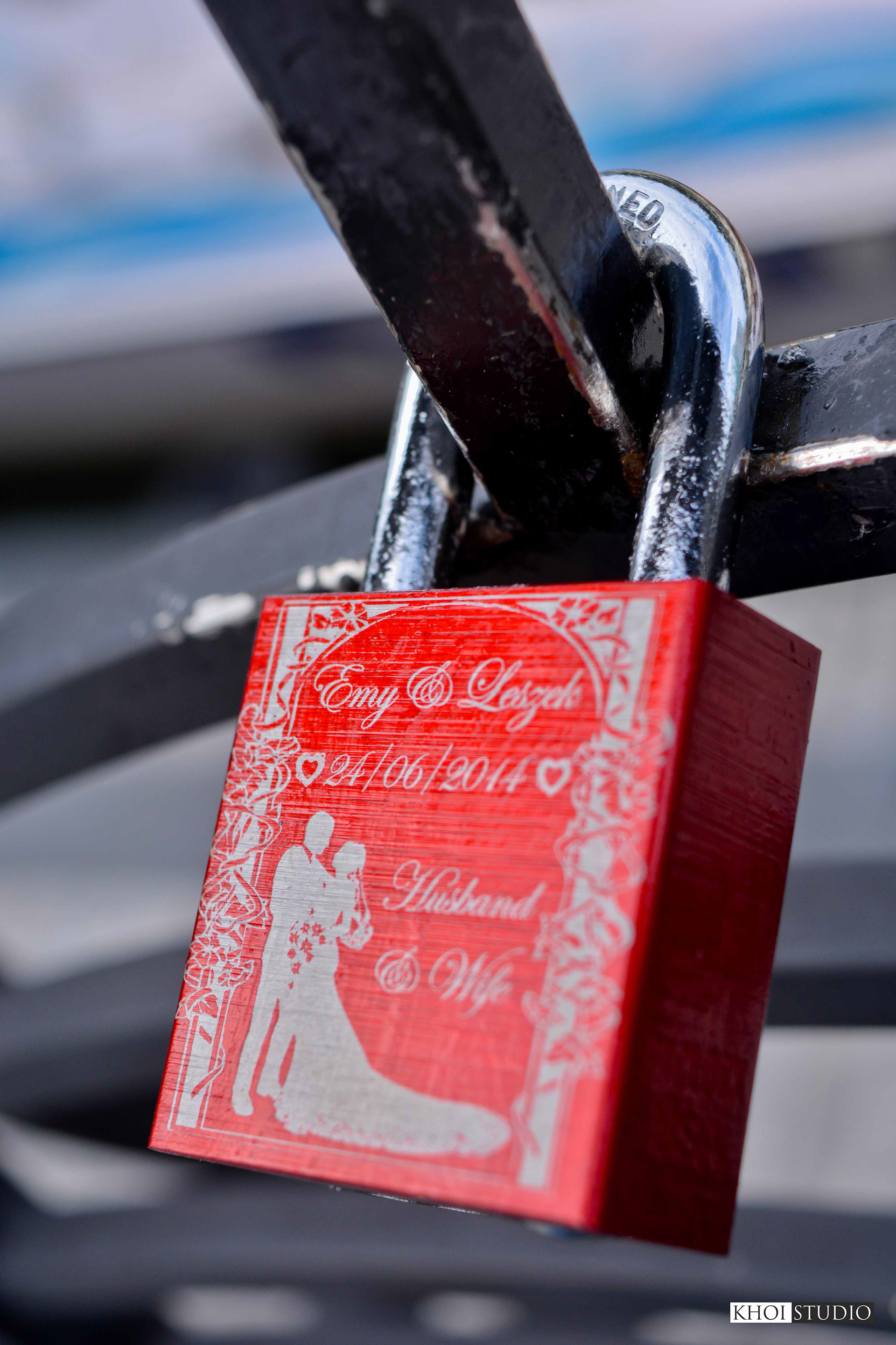 Love Lock Bridge in Da Nang, Vietnam