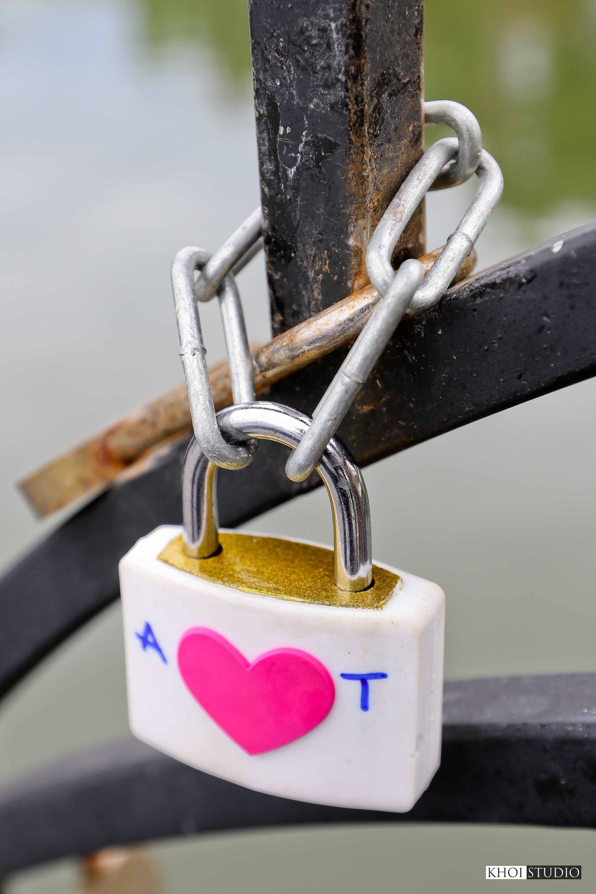 Love Lock Bridge in Da Nang, Vietnam