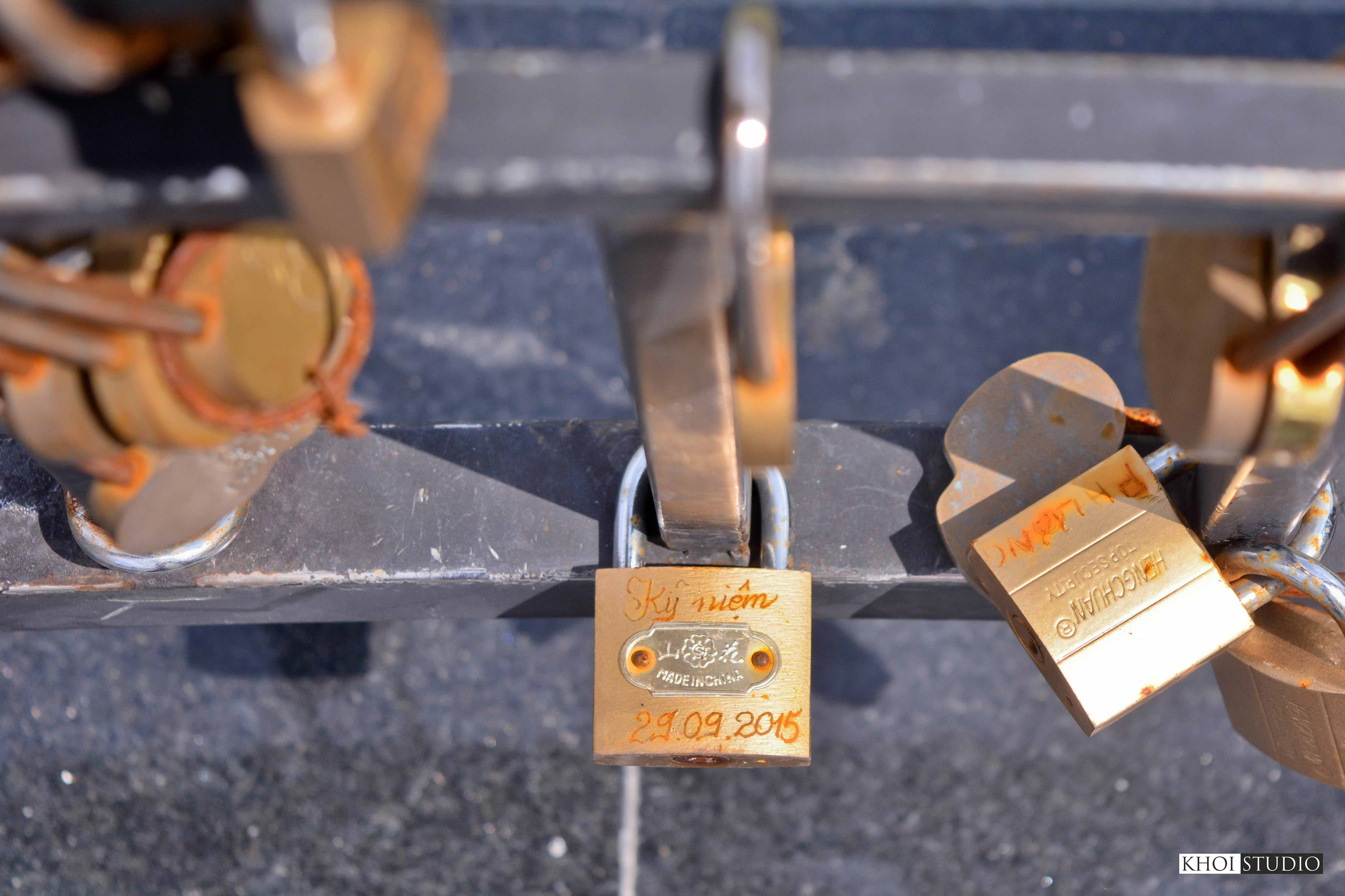 Love Lock Bridge in Da Nang, Vietnam