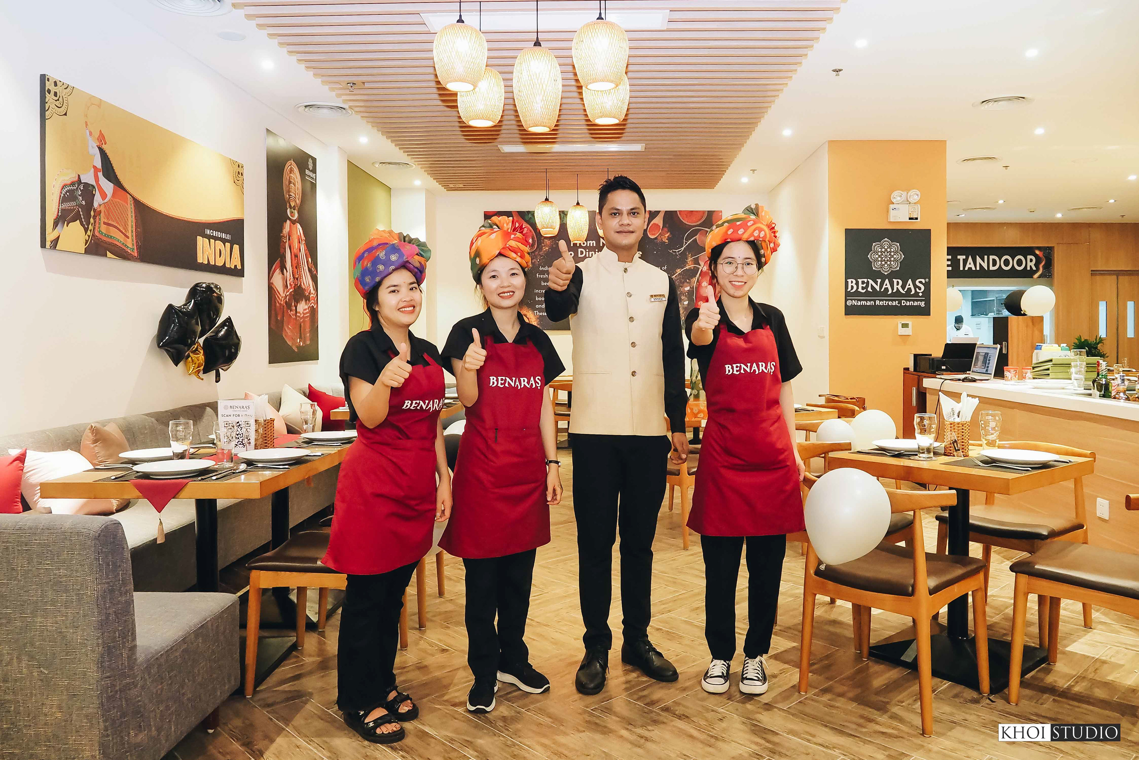 Indian restaurant photography service in Da Nang - Benaras restaurant branch in Da Nang