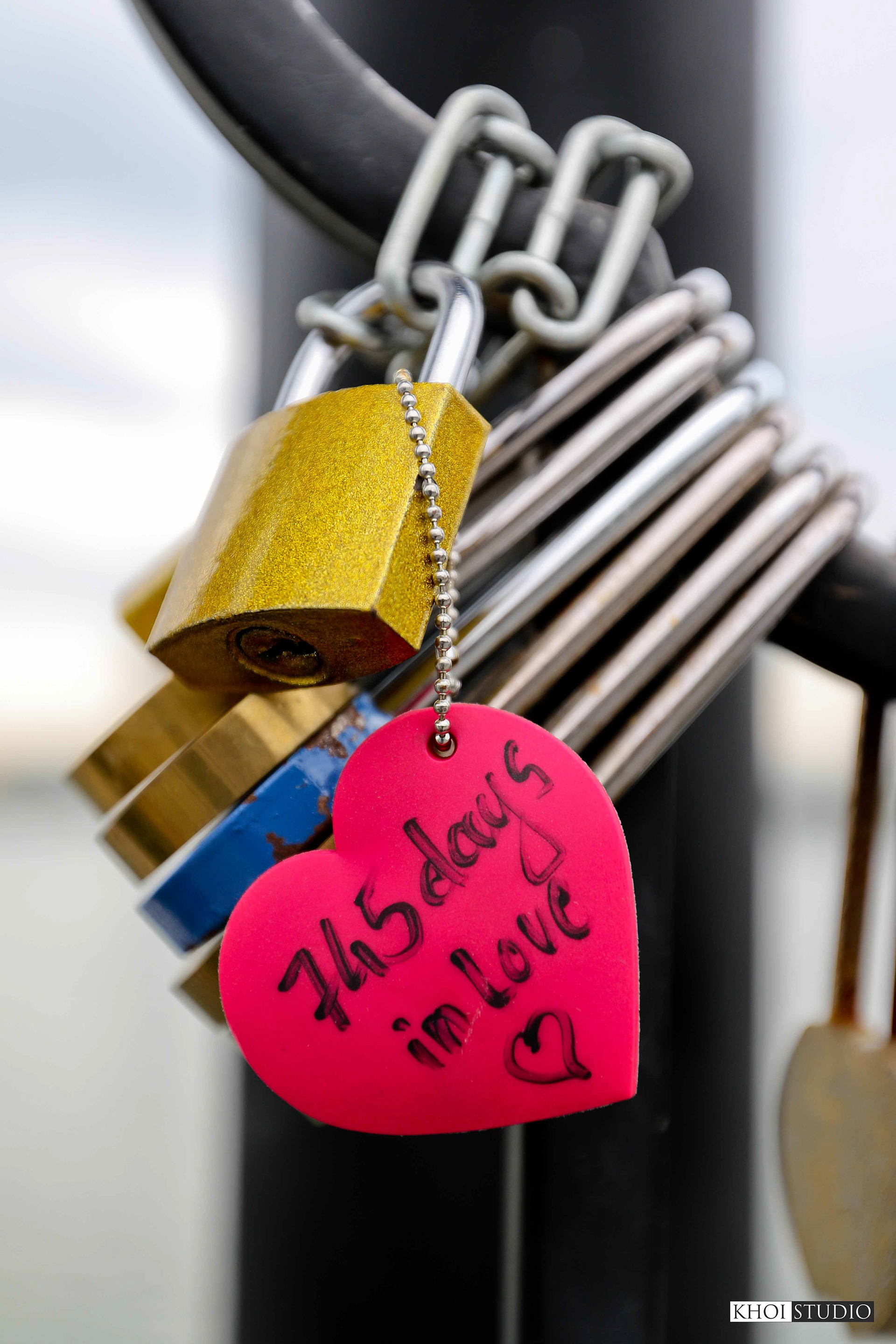 Love Lock Bridge in Da Nang, Vietnam