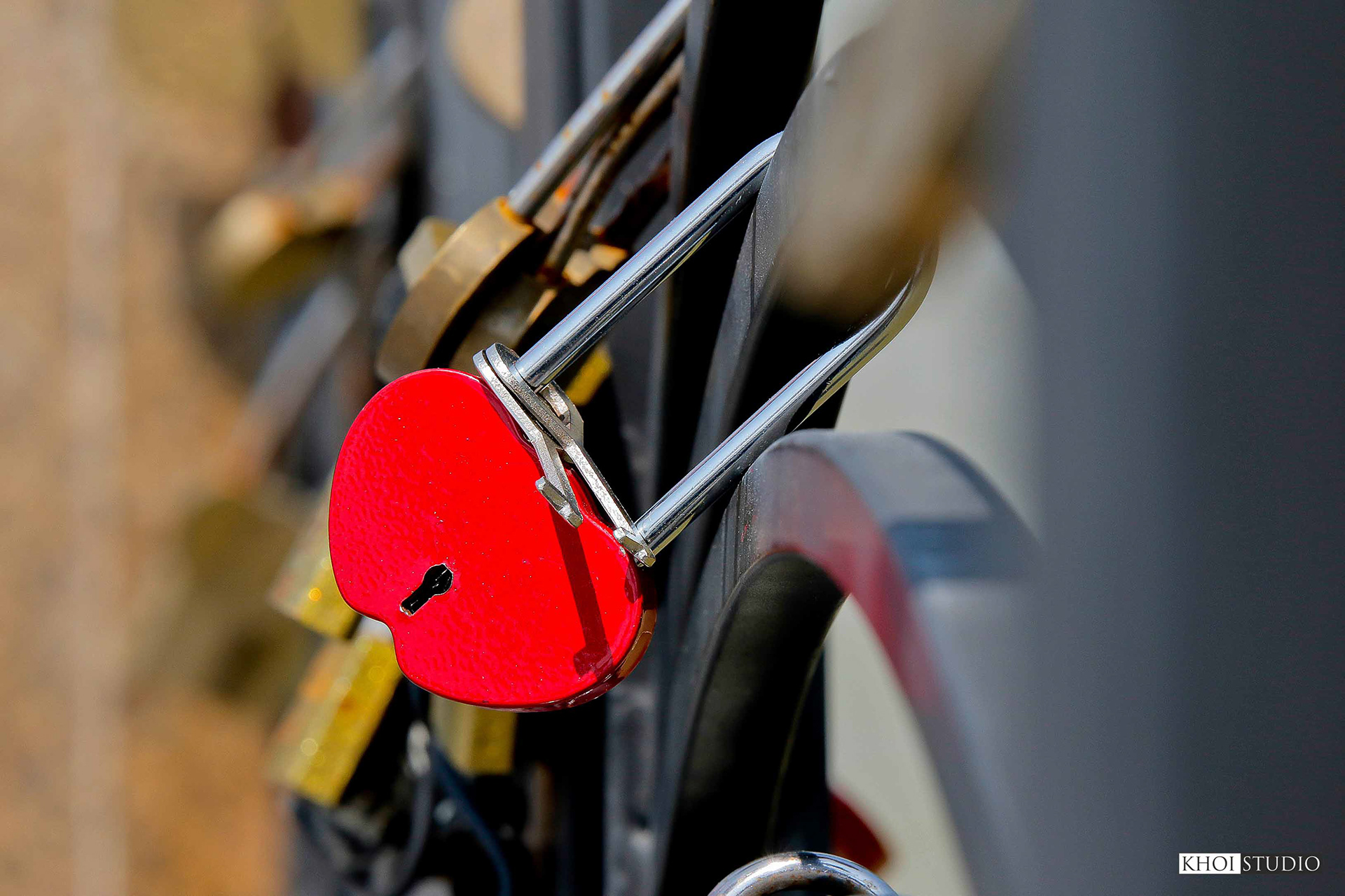 Love Lock Bridge in Da Nang, Vietnam