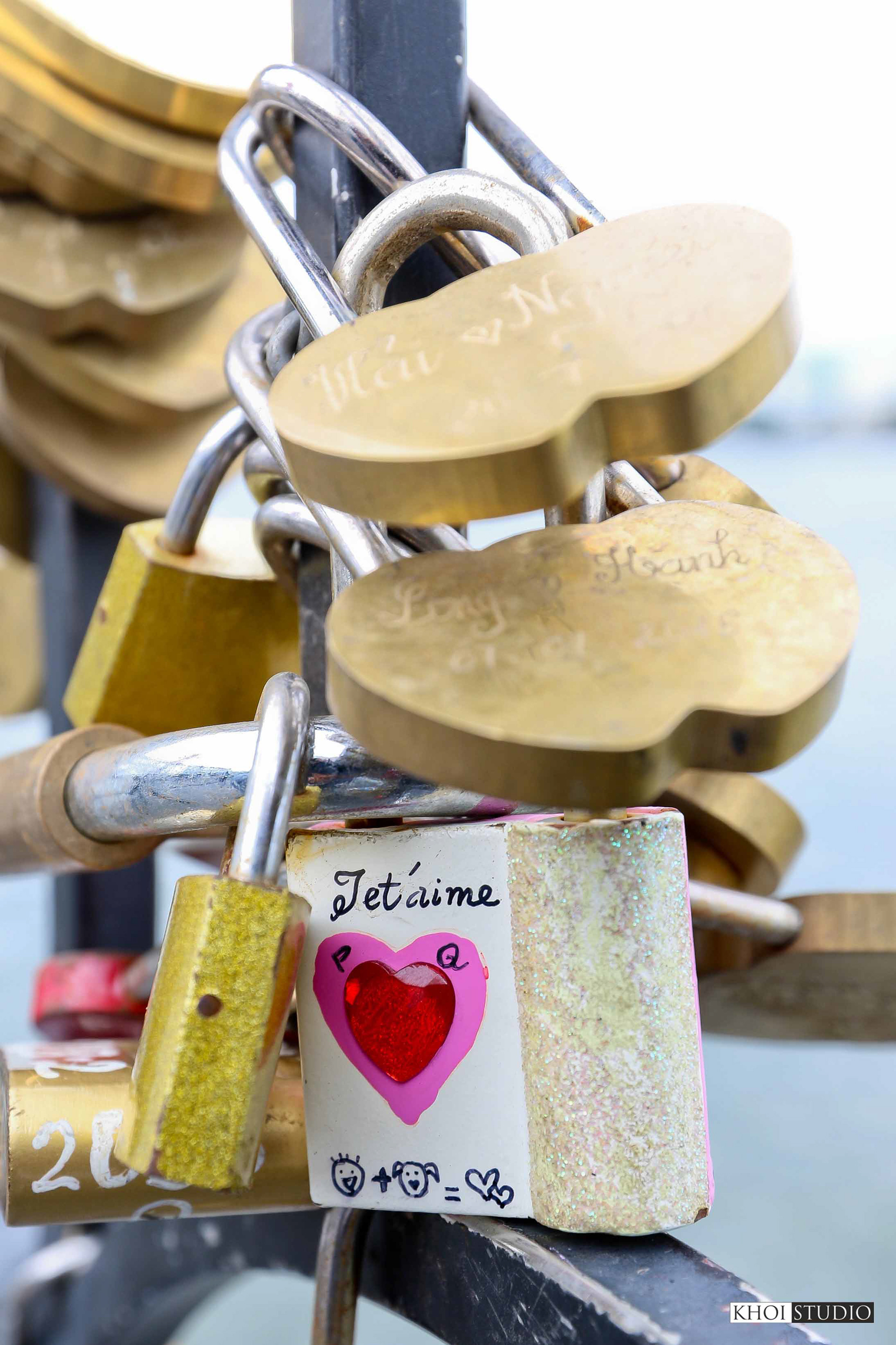 Love Lock Bridge in Da Nang, Vietnam