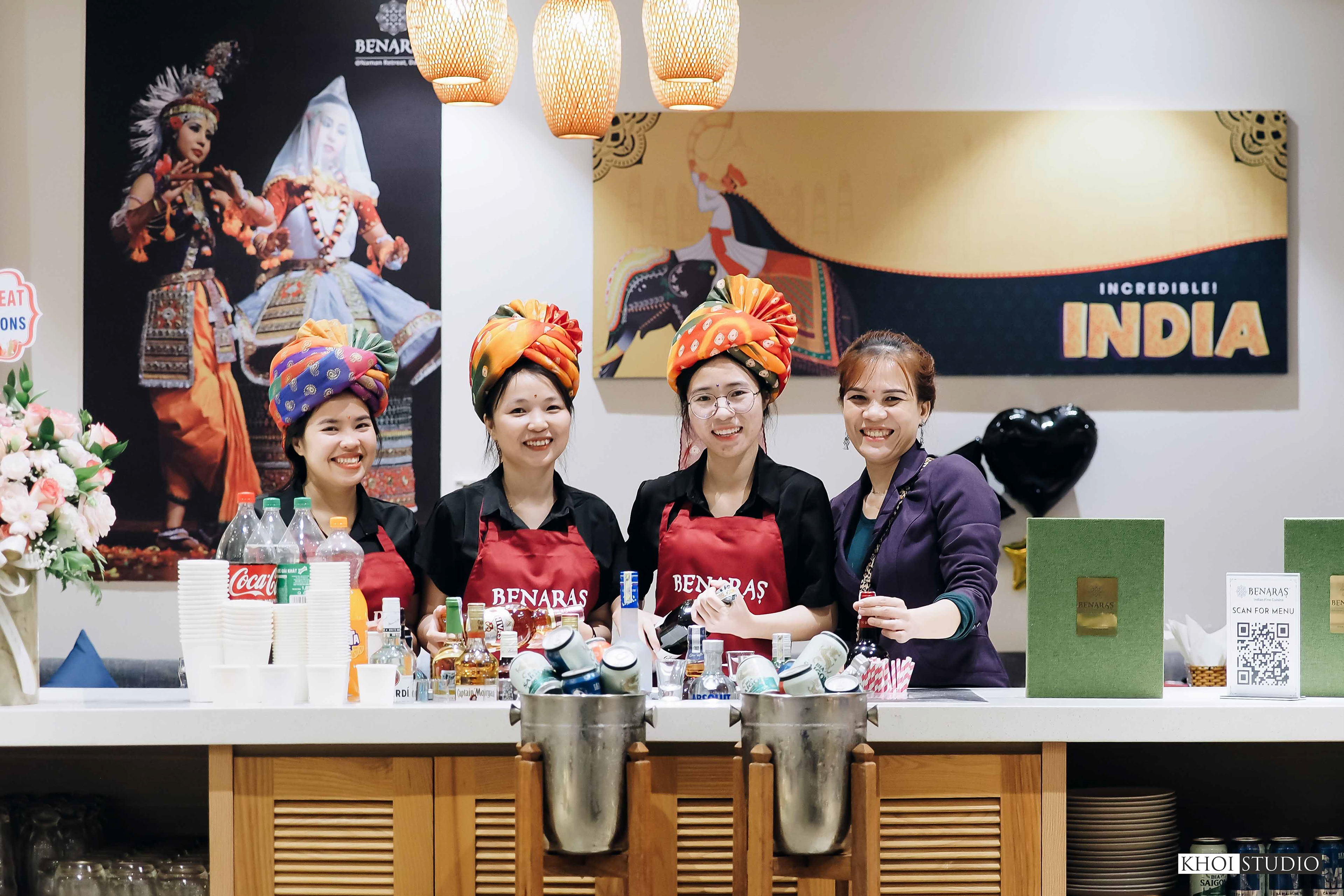 Indian restaurant photography service in Da Nang - Benaras restaurant branch in Da Nang