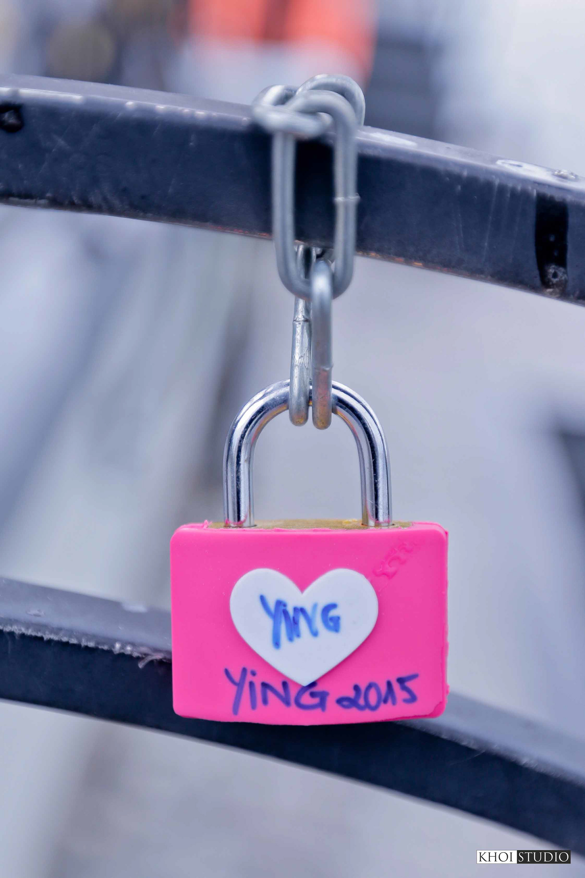 Love Lock Bridge in Da Nang, Vietnam