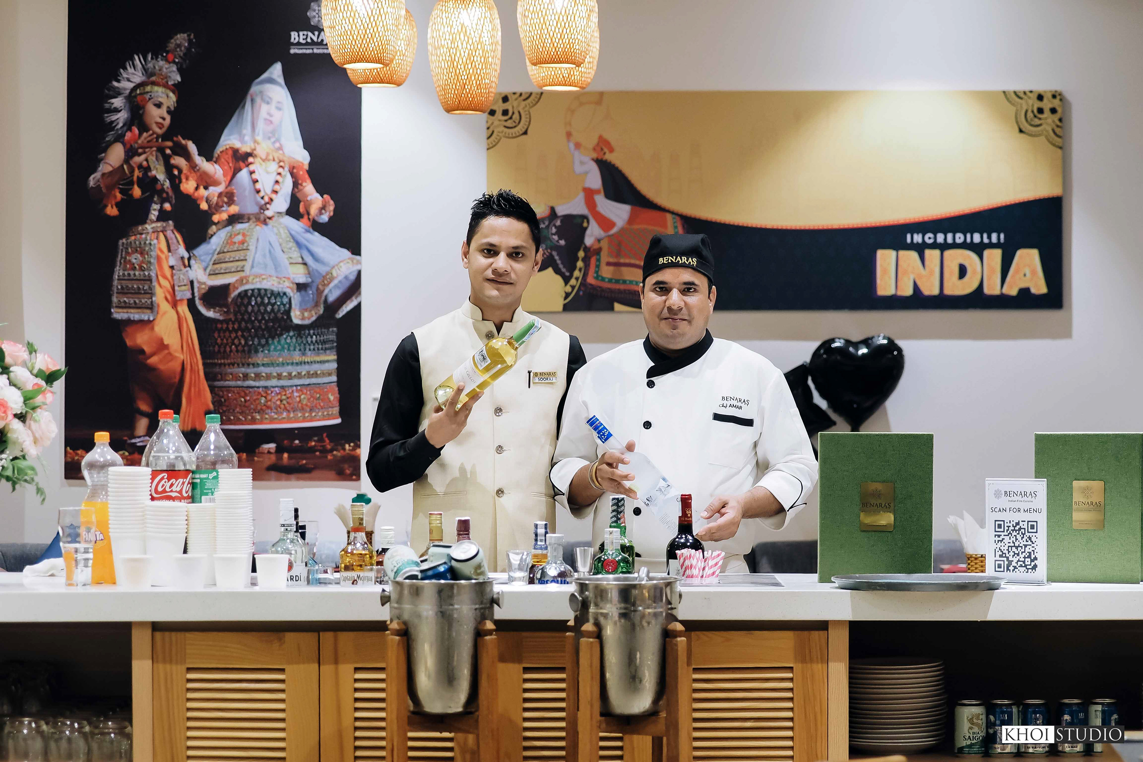 Indian restaurant photography service in Da Nang - Benaras restaurant branch in Da Nang