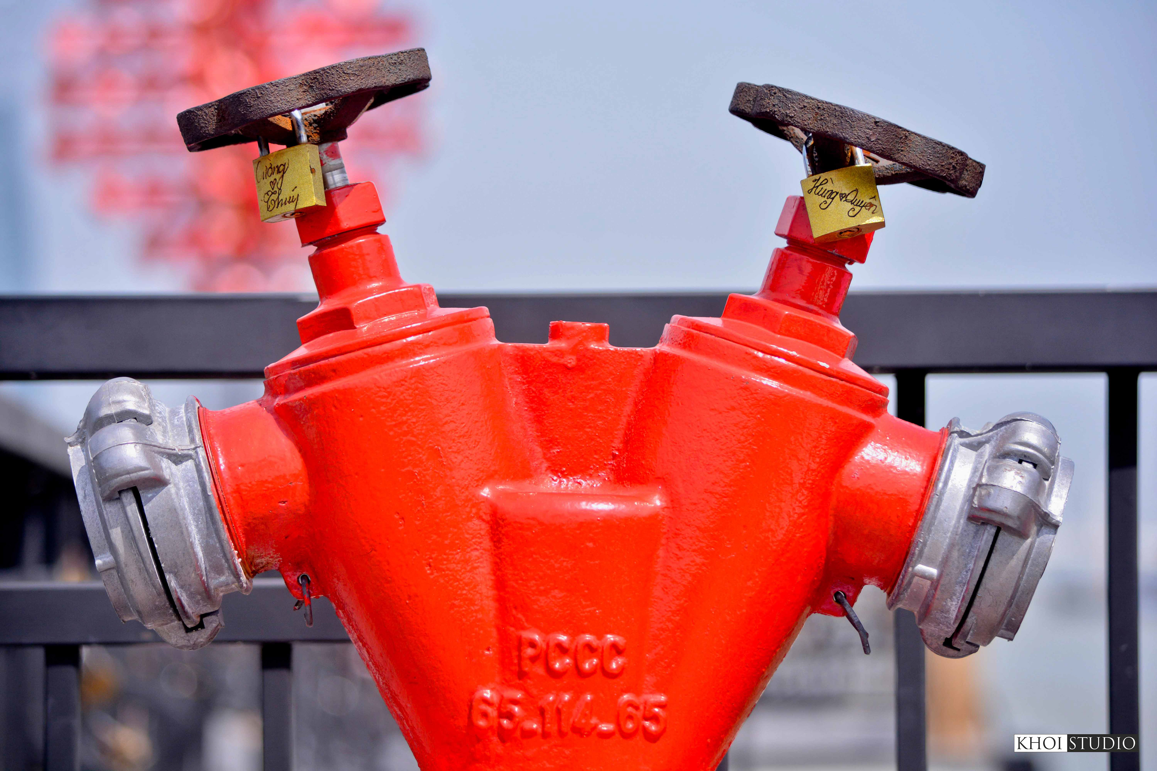 Love Lock Bridge in Da Nang, Vietnam