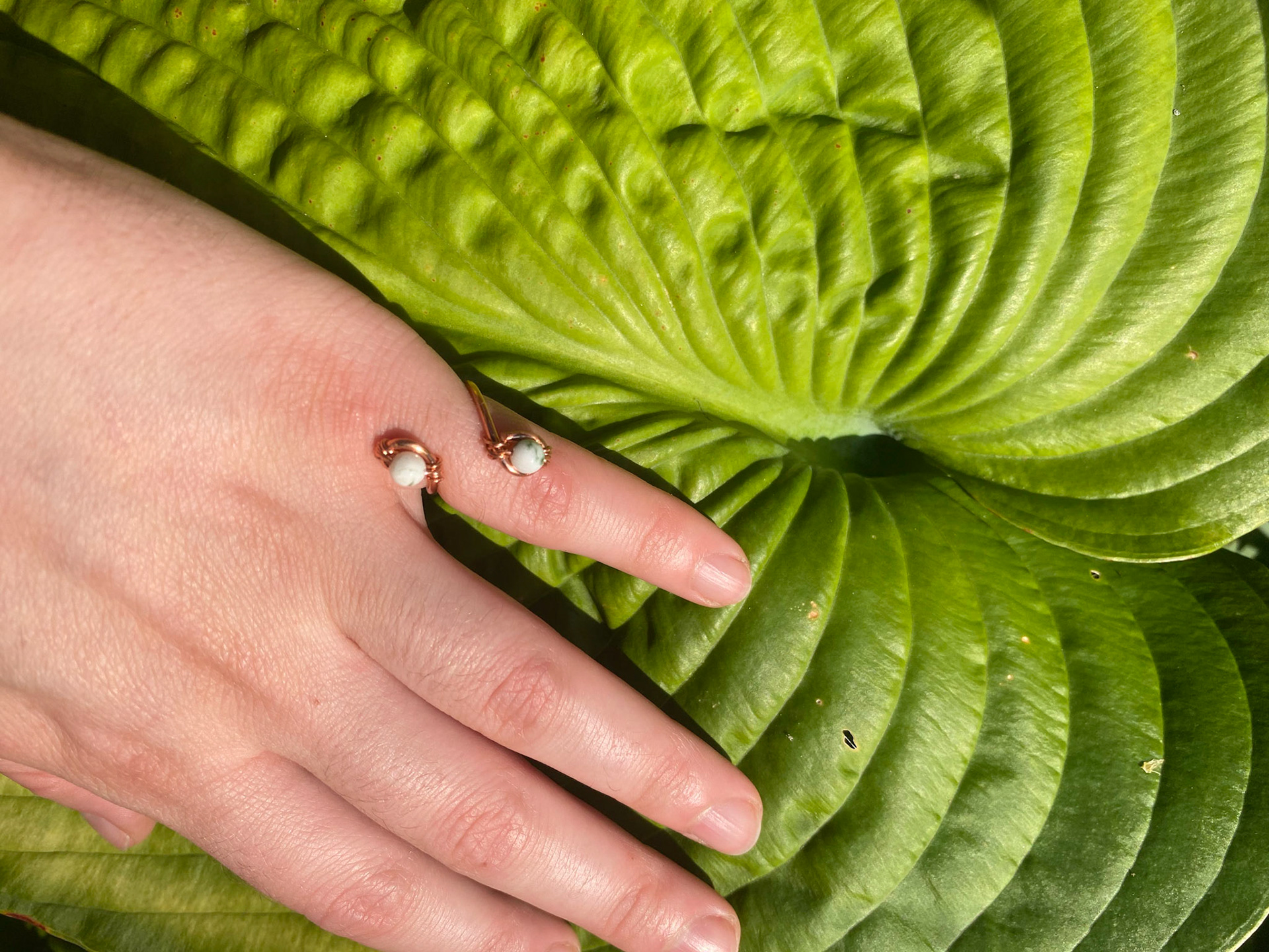Size 5 Moss Agate Ring 