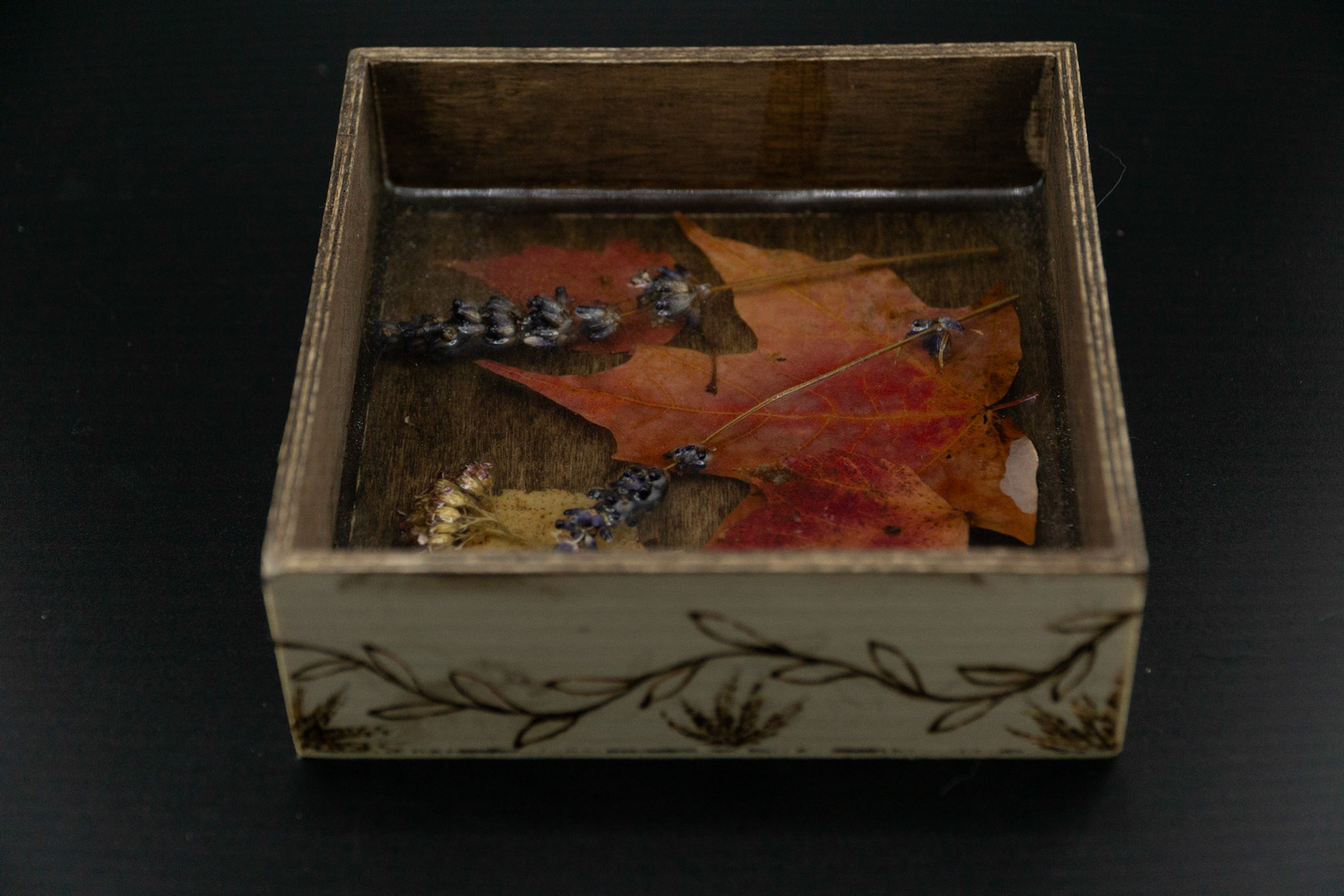 Wood Burning + Resin Art by Katie Goodman