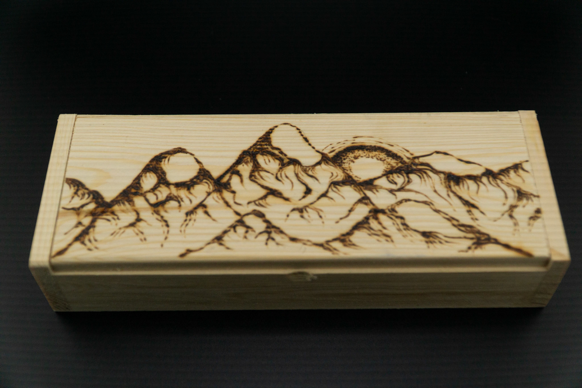 Mountains Wooden Box