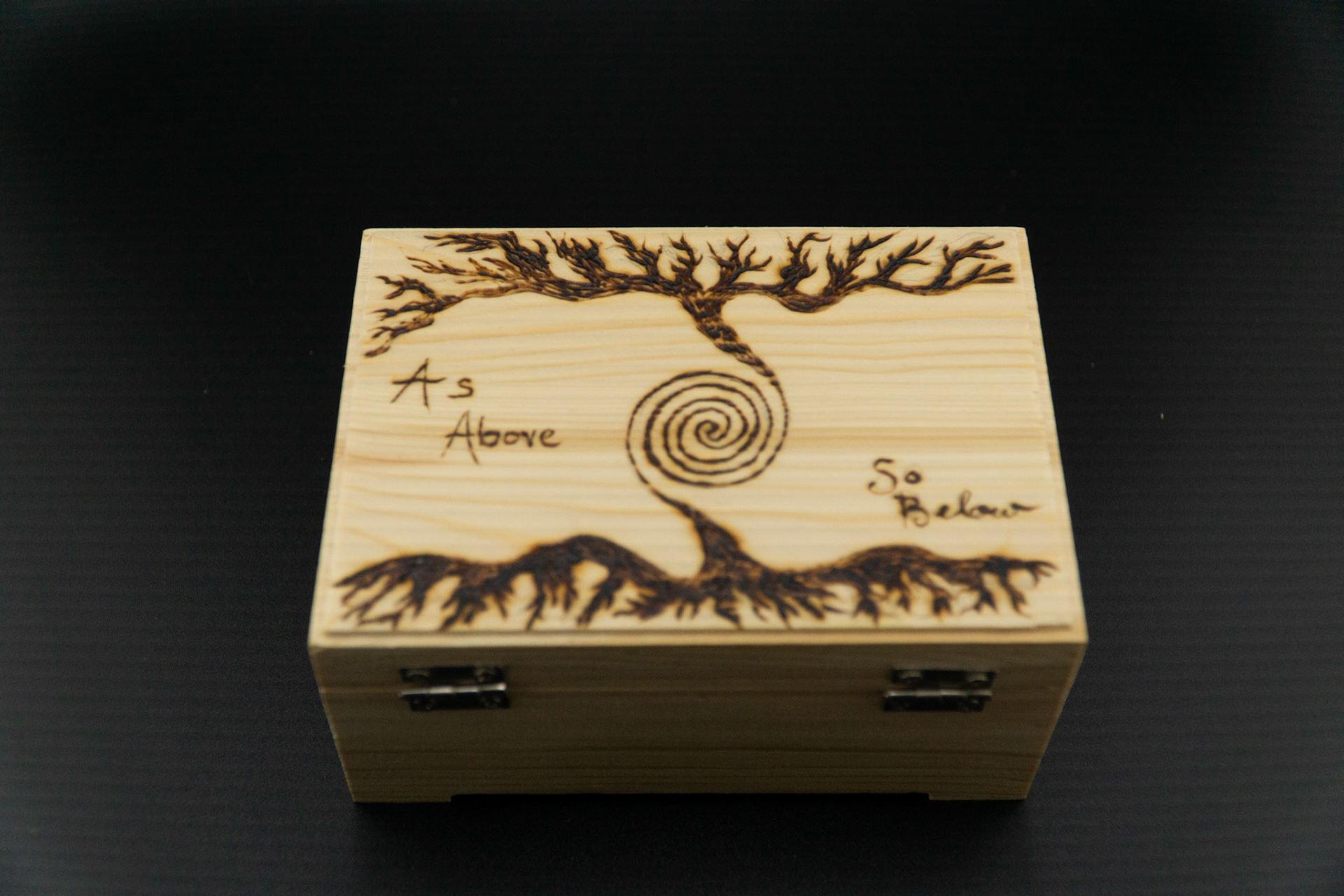 As Above So Below Wooden Box