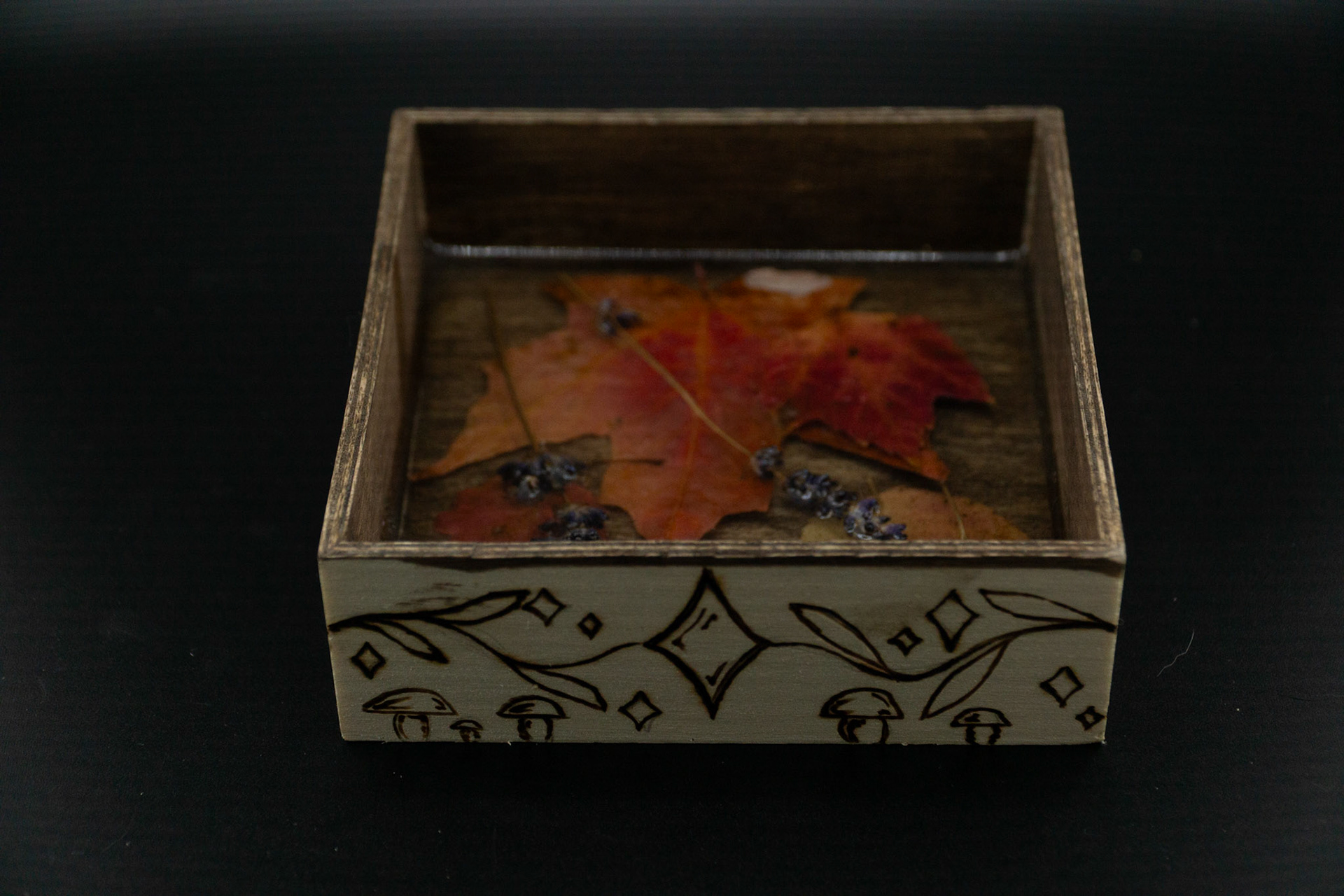 Wood Burning + Resin Art by Katie Goodman