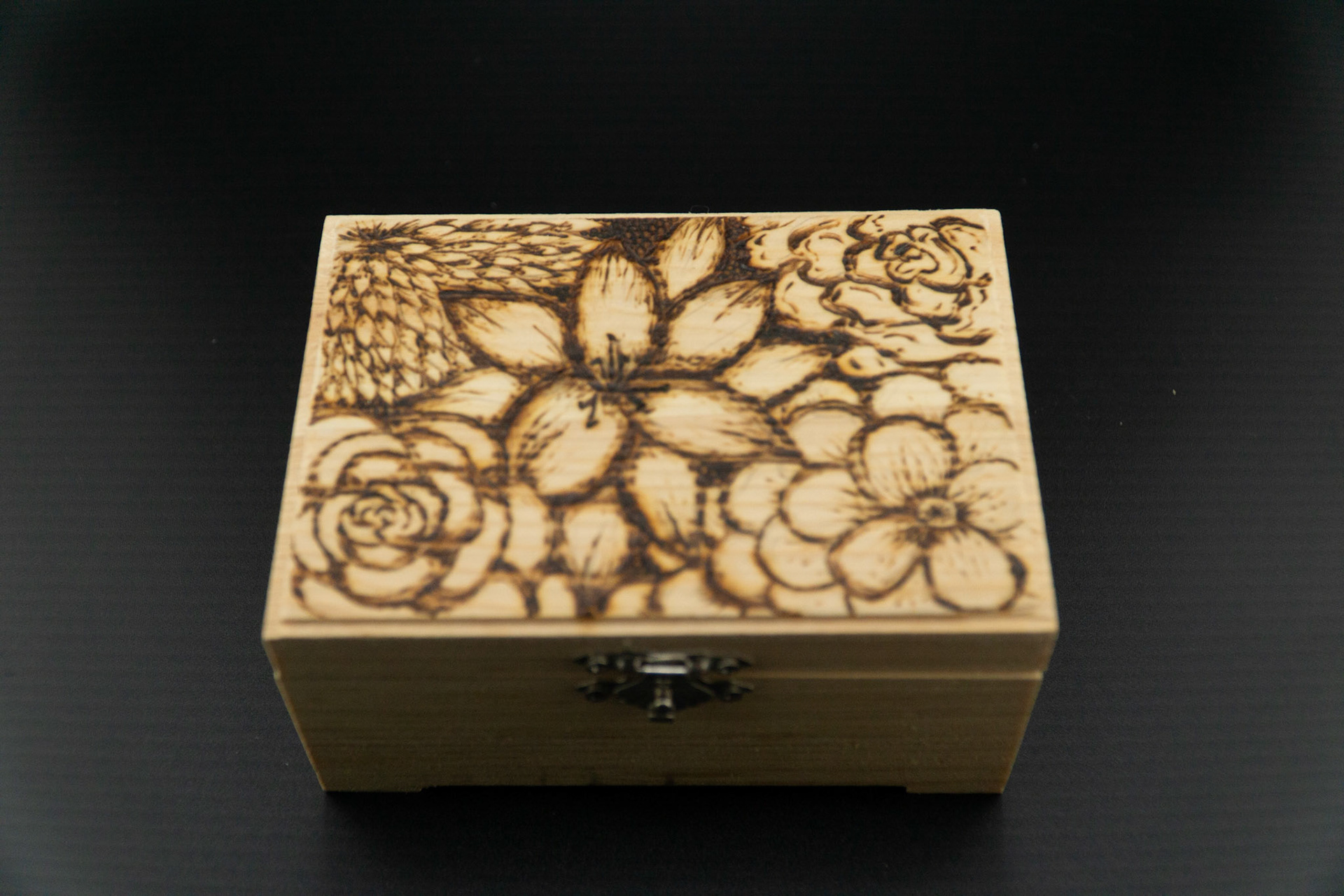 Floral Wooden Box
