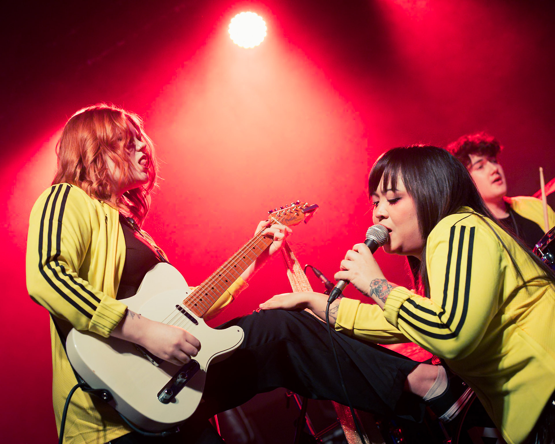Pistol Daisys performing live at Glasgow’s iconic Barrowland Ballroom. Photographed by Gareth Fraser / 3rd Mile.