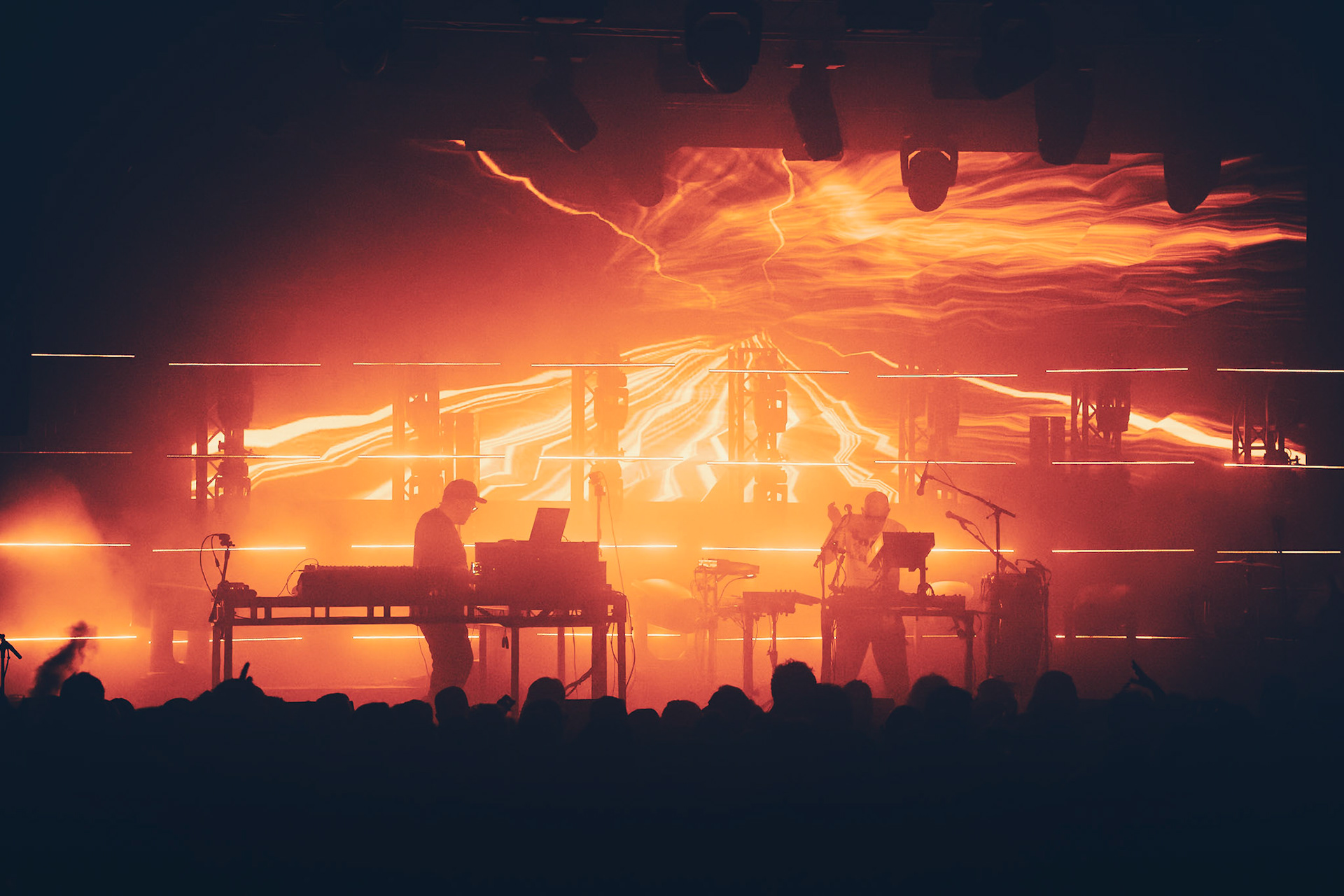 Leftfield performing live at Glasgow’s iconic Barrowland Ballroom. Photographed by Gareth Fraser / 3rd Mile.