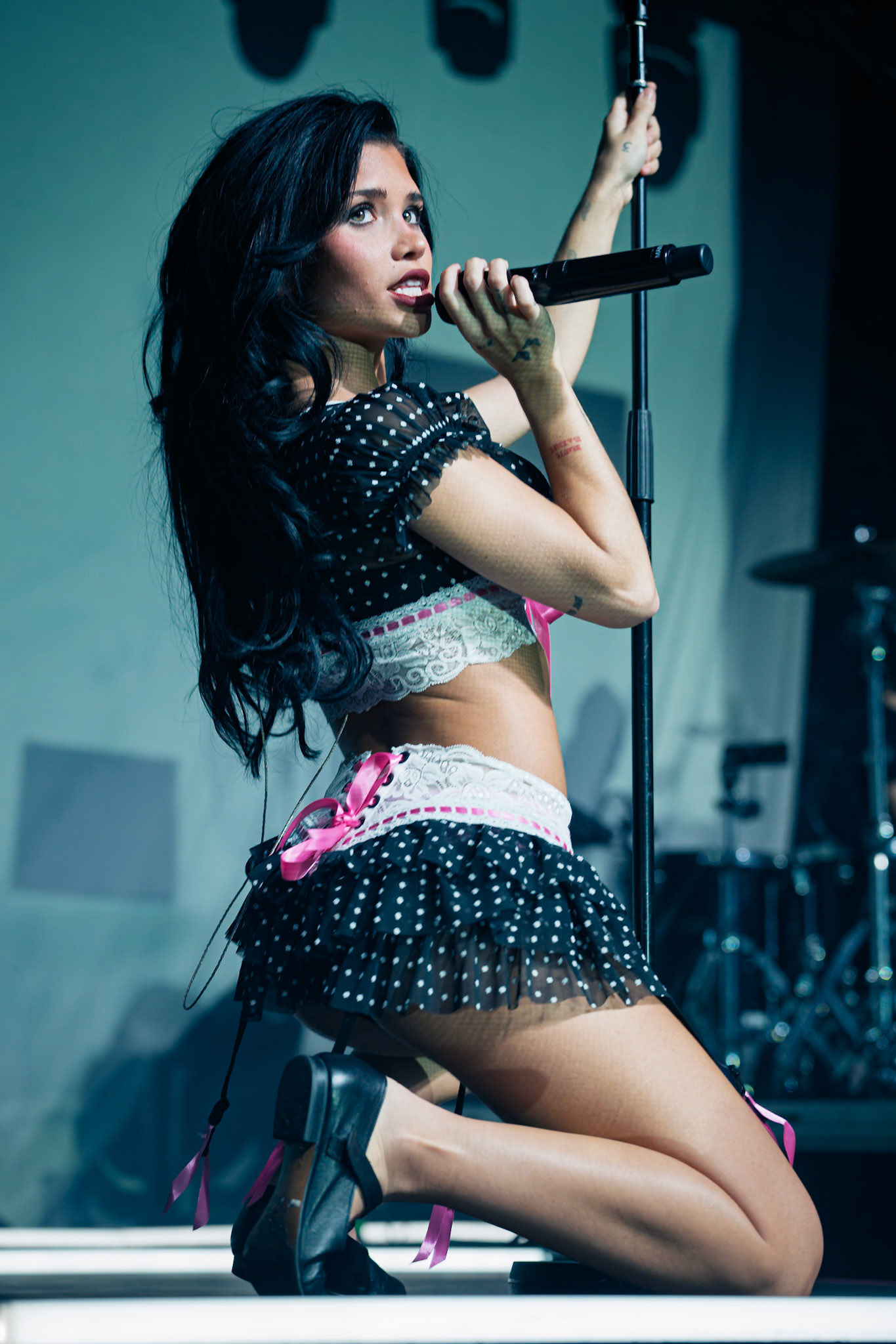 Nessa Barrett performing live at Glasgow’s iconic Barrowland Ballroom. Photographed by Gareth Fraser / 3rd Mile.