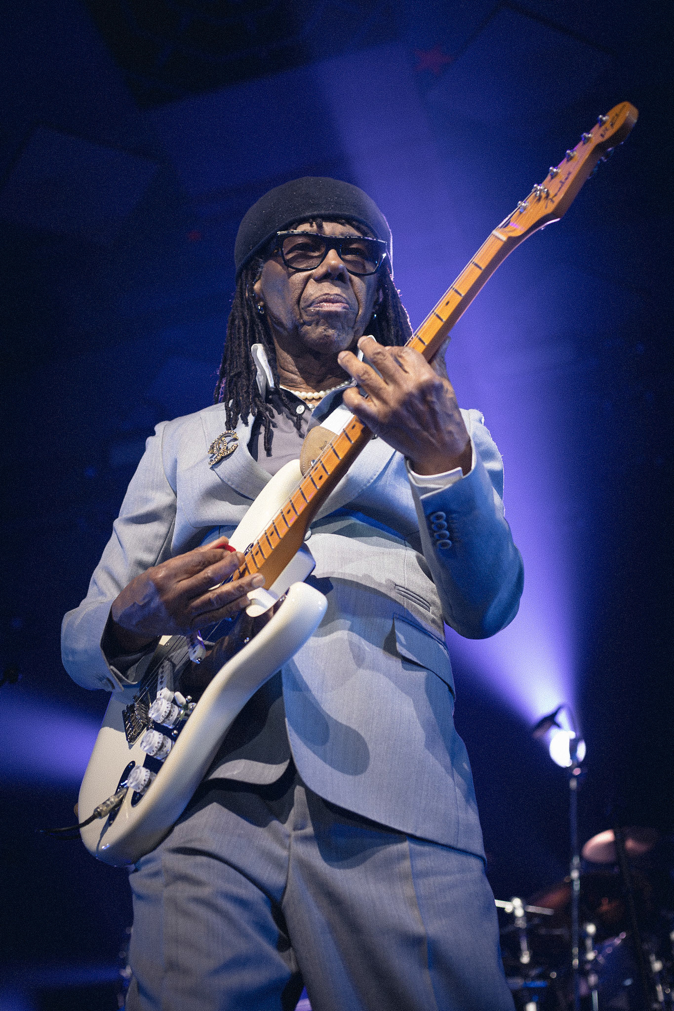Nile Rodgers and CHIC performing live at Glasgow’s iconic Barrowland Ballroom. Photographed by Gareth Fraser / 3rd Mile.