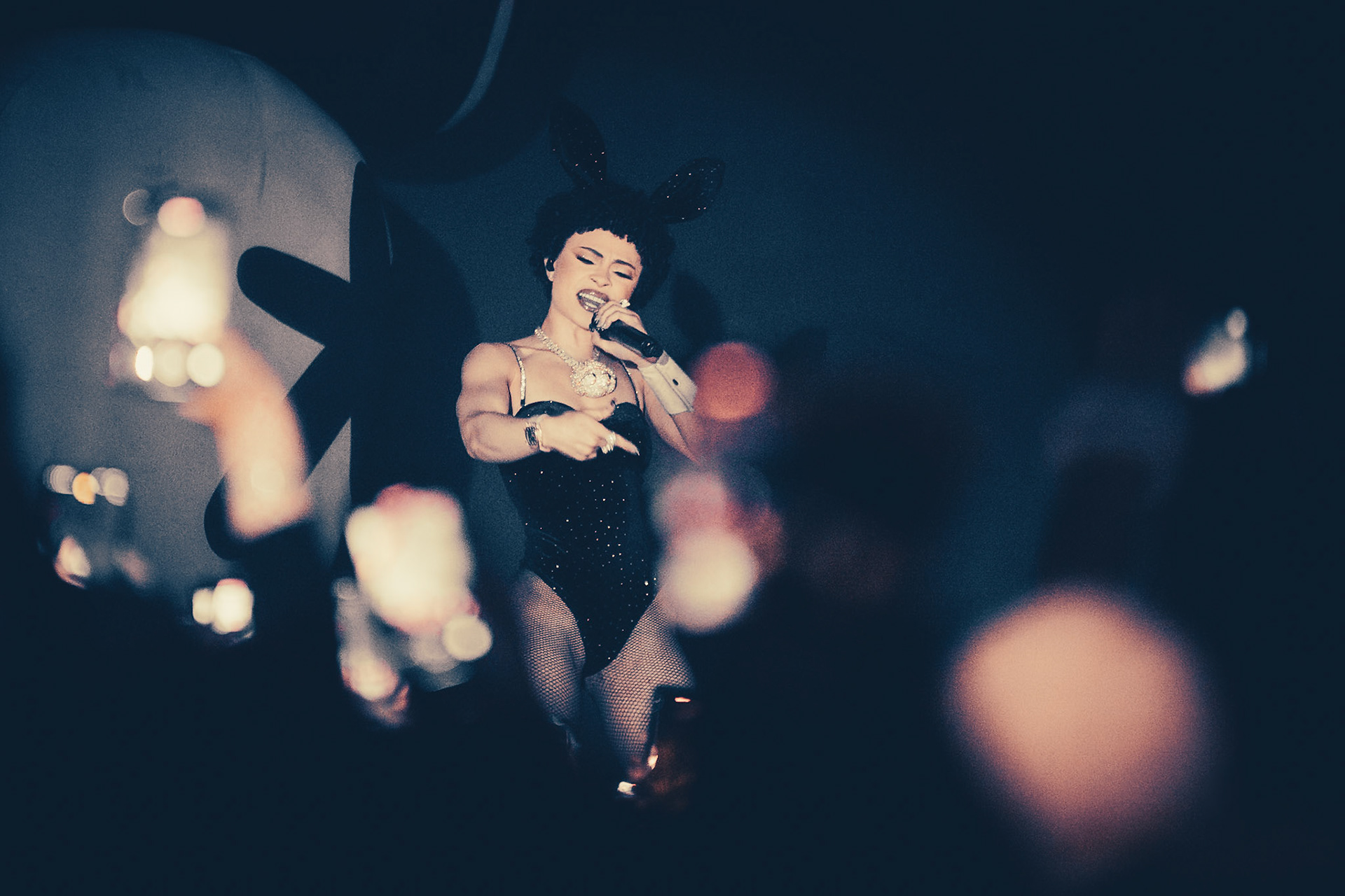 Ice Spice performing live at Glasgow’s iconic Barrowland Ballroom. Photographed by Gareth Fraser / 3rd Mile.