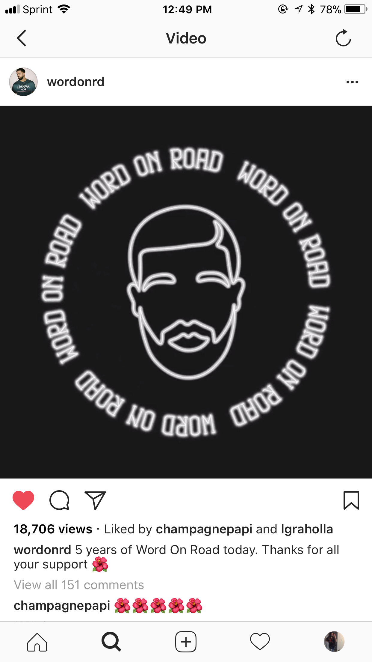 WOR - Social Post - Liked by Drake