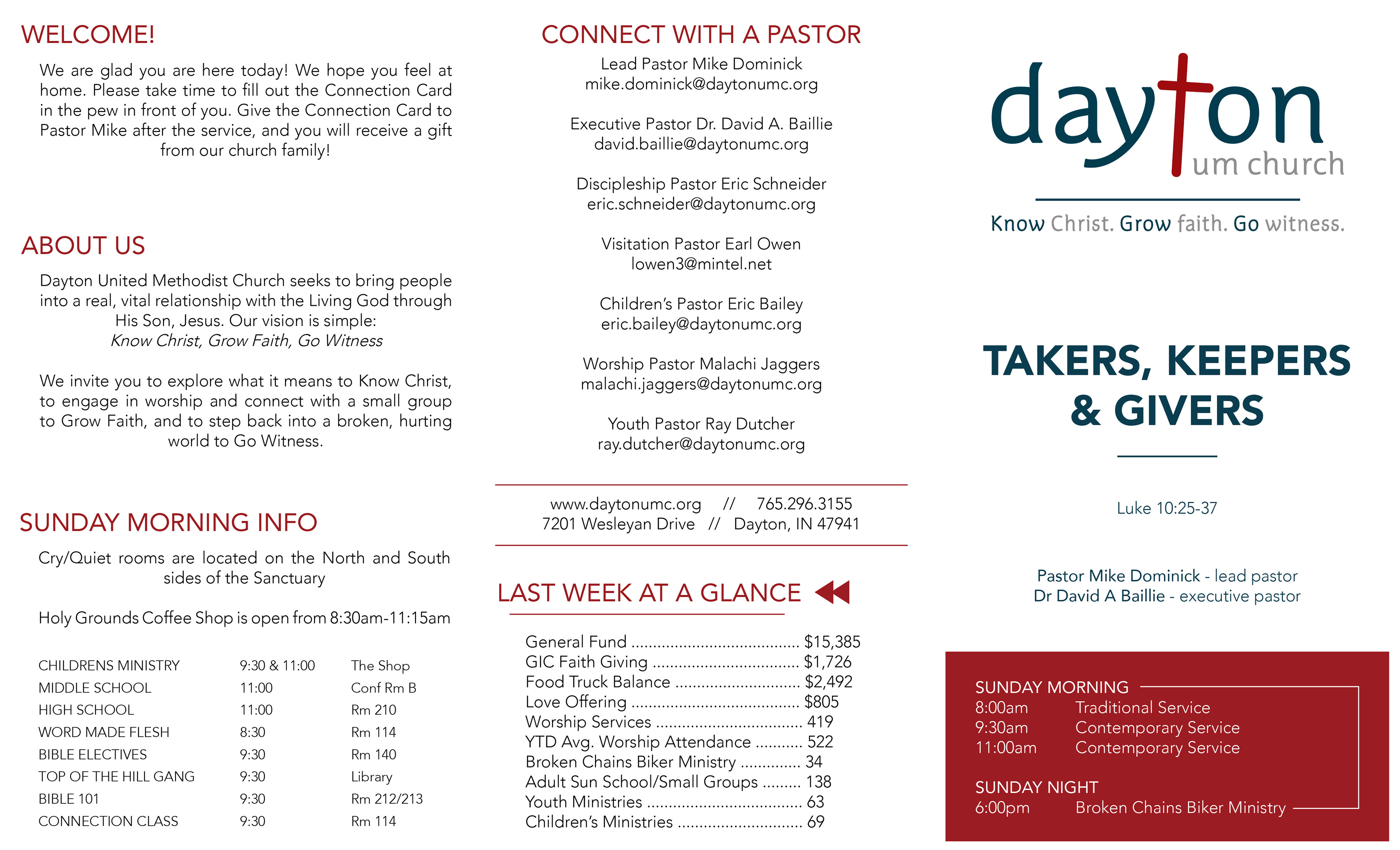 Church Bulletin Design