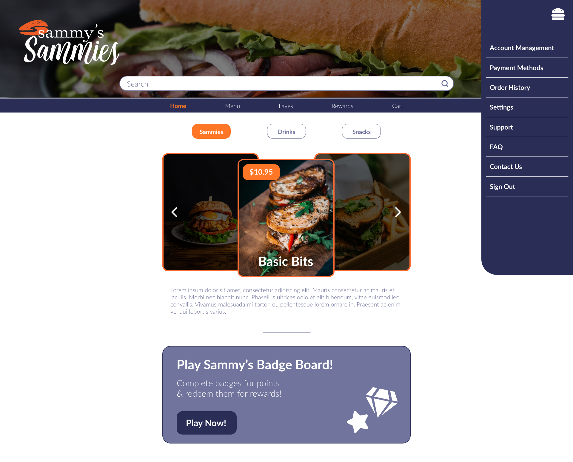 Home Page - Desktop