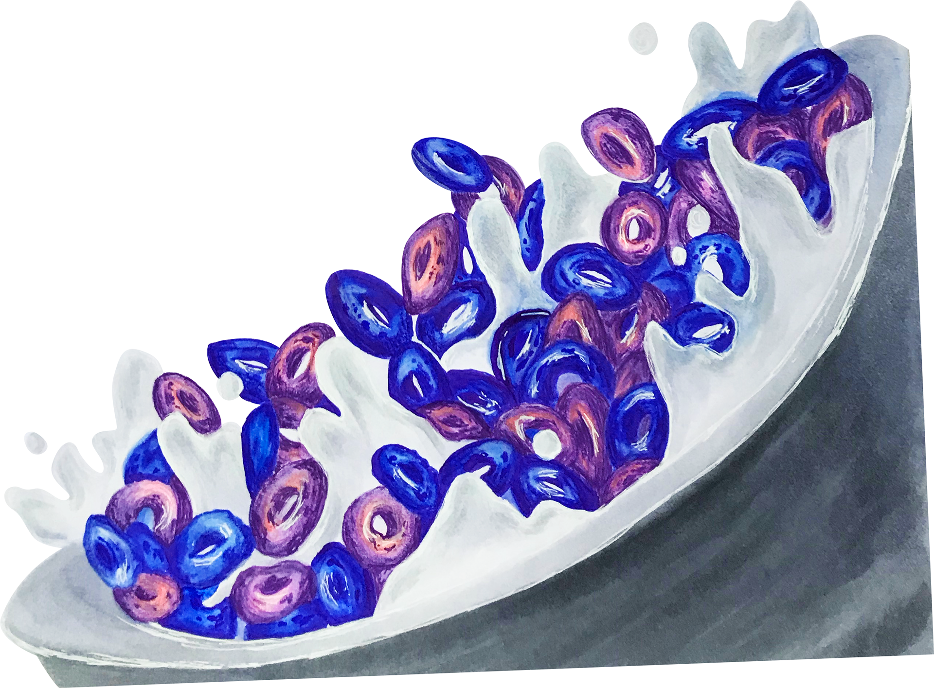Hand-rendered cereal