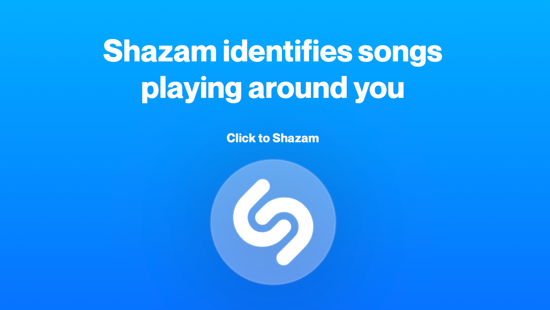 Shazam - Song detection