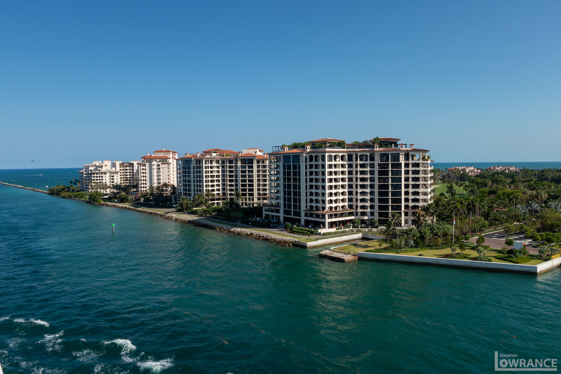 Condos on Fisher Island Only Accessible Only by Boat of Ferry