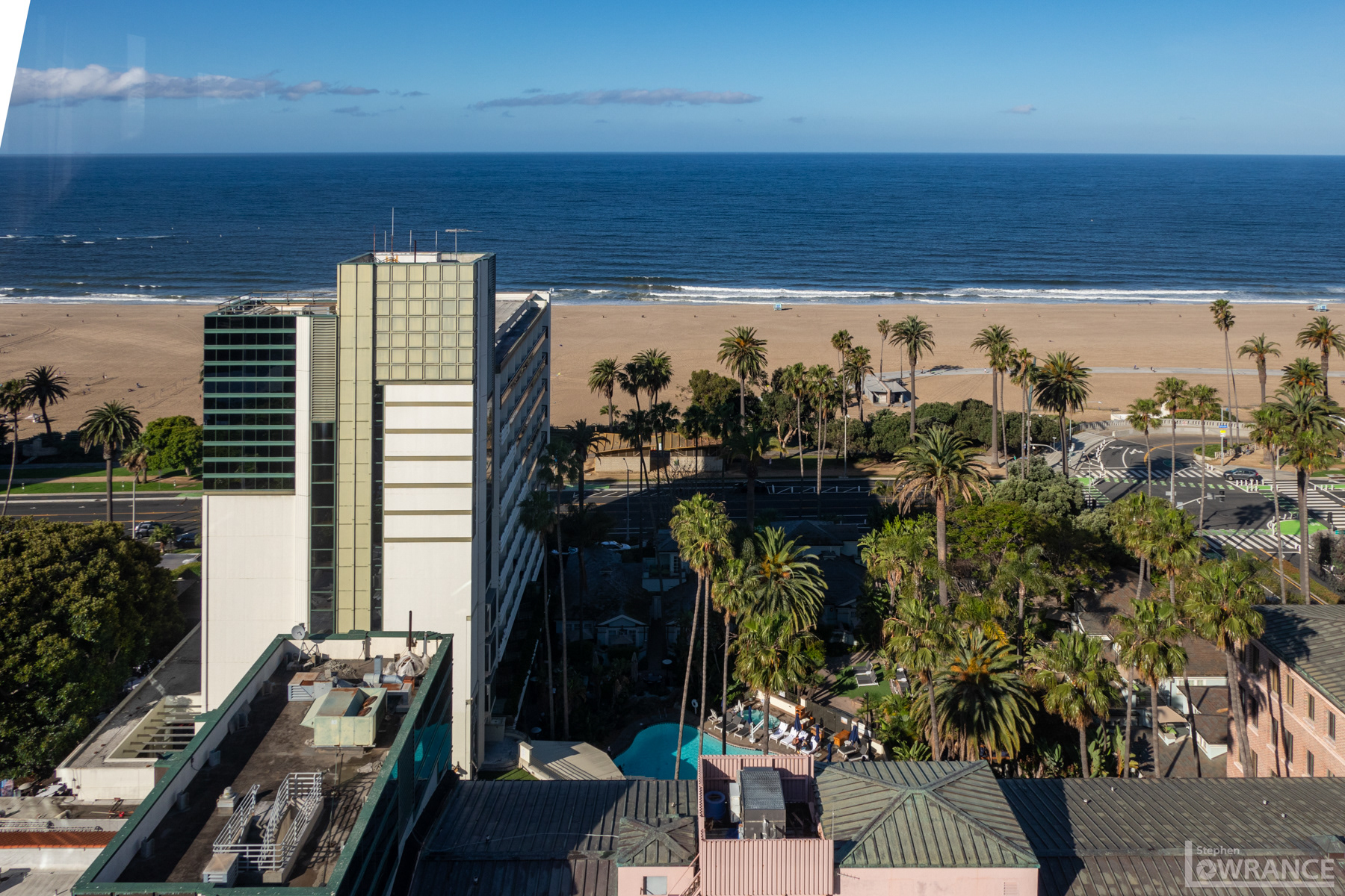 View From Penthouse Restaurant at Huntley Hotel