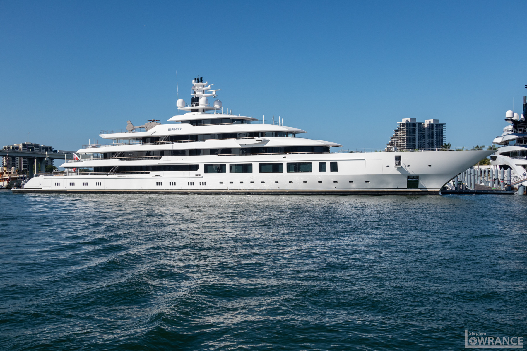 Luxury Yacht on Biscayne Bay