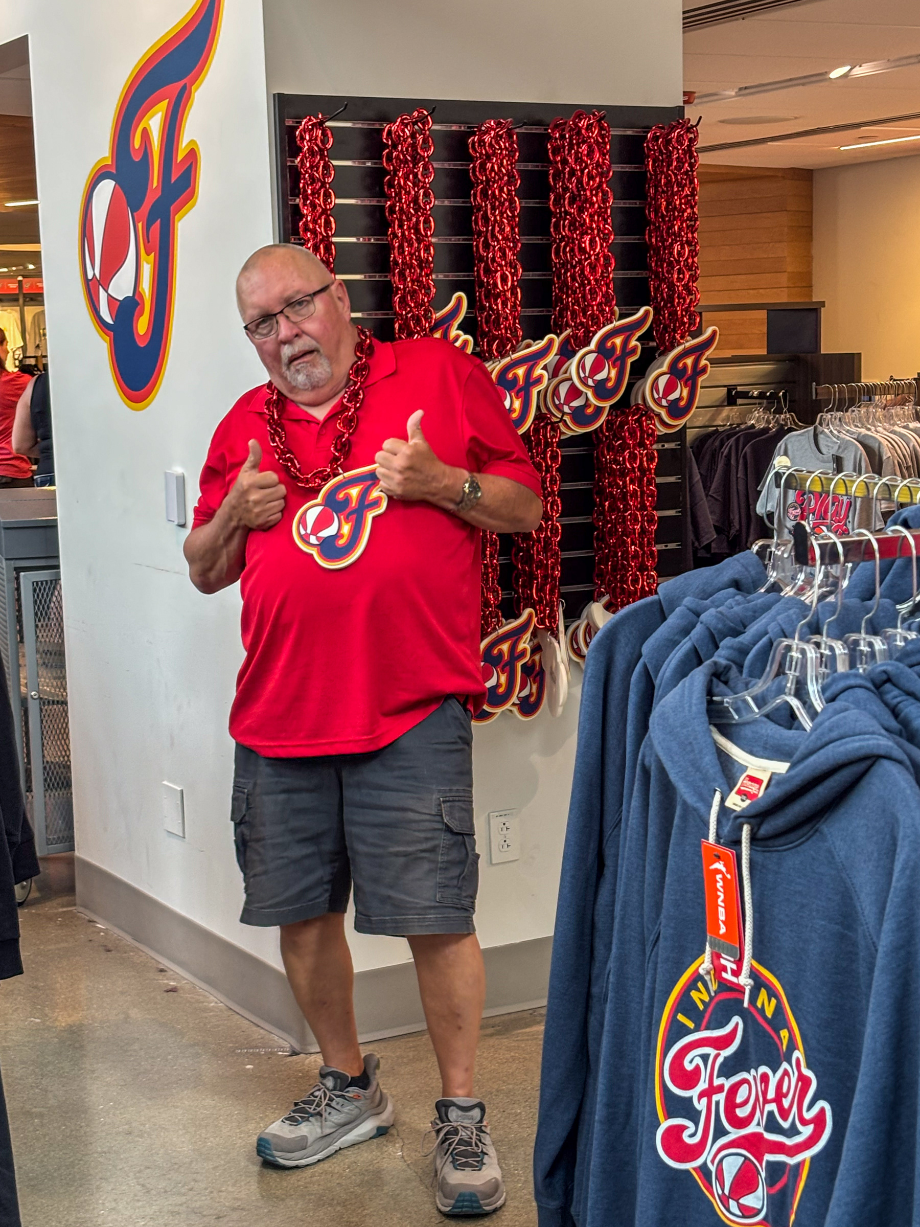 Being silly at Fever Store