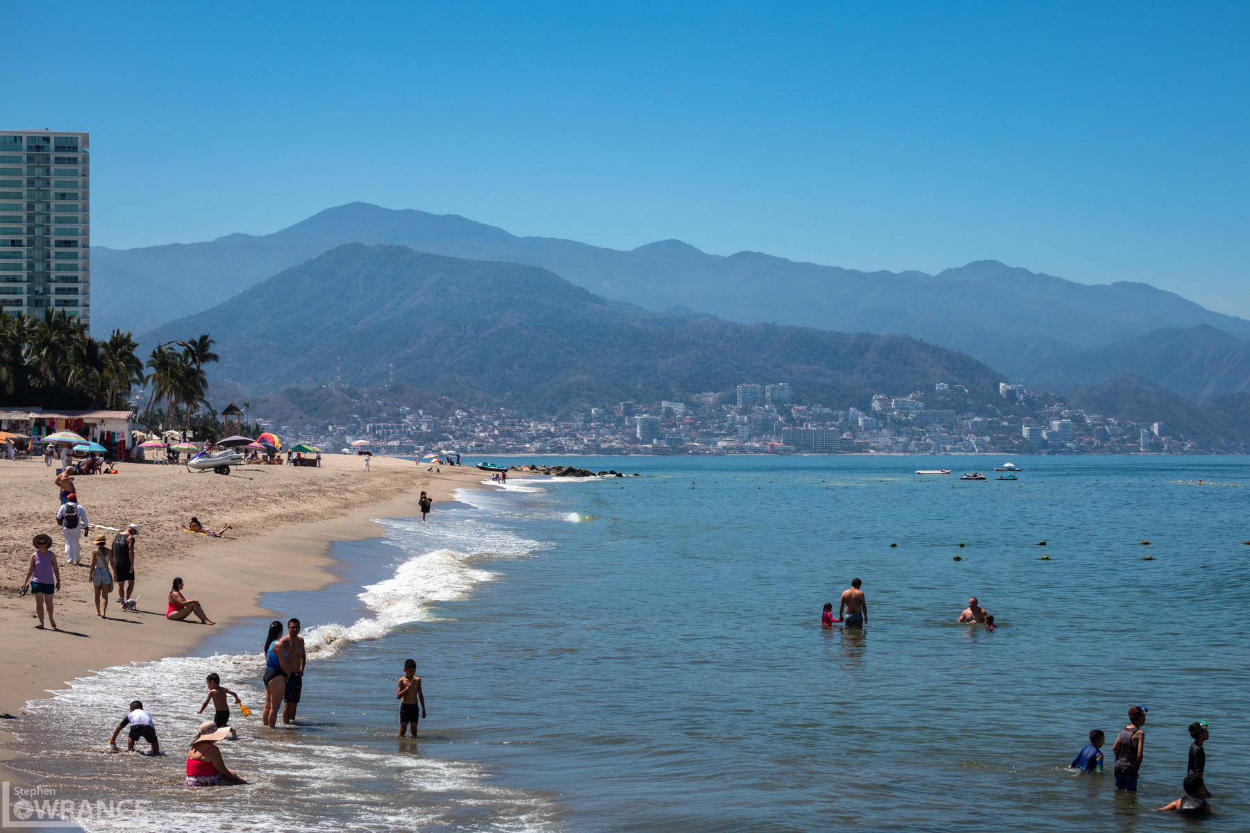 Puerto Vallarta Malecon in the Distance