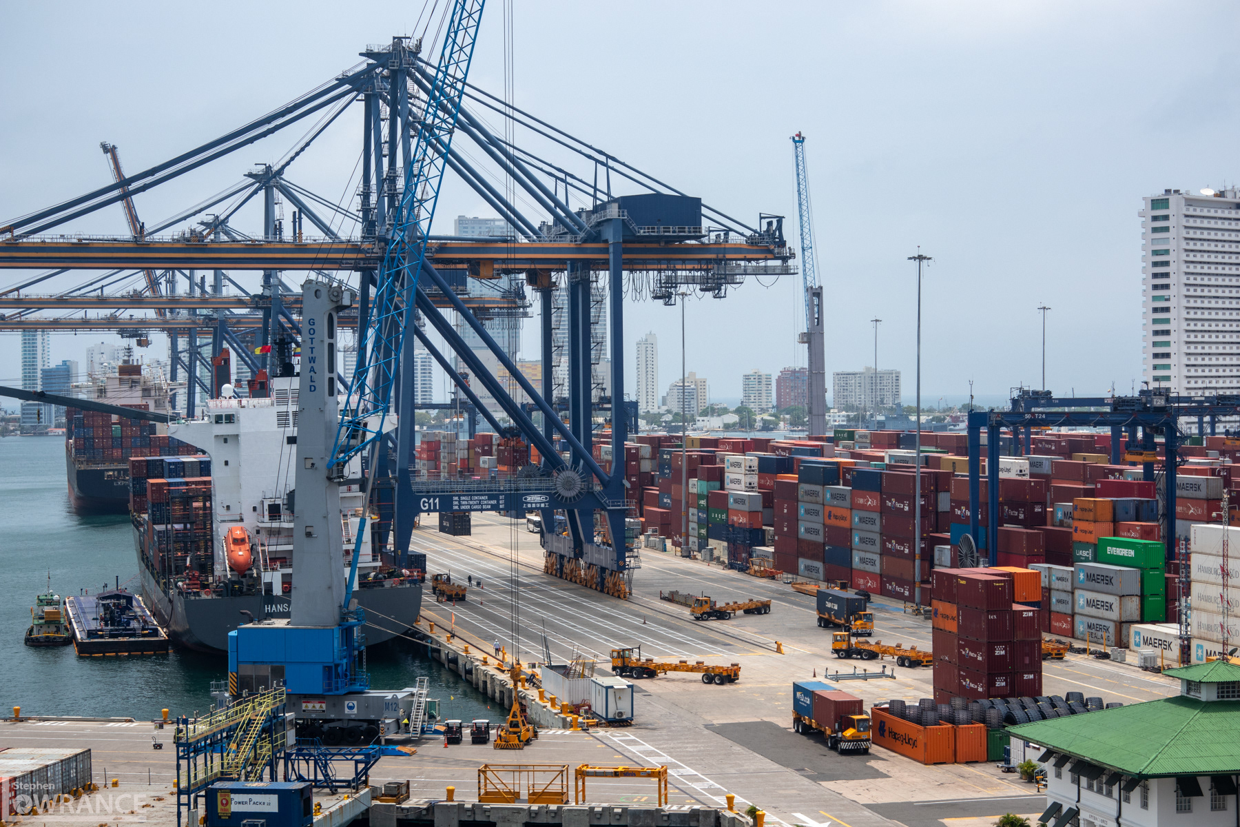 Containers at Cartagena
