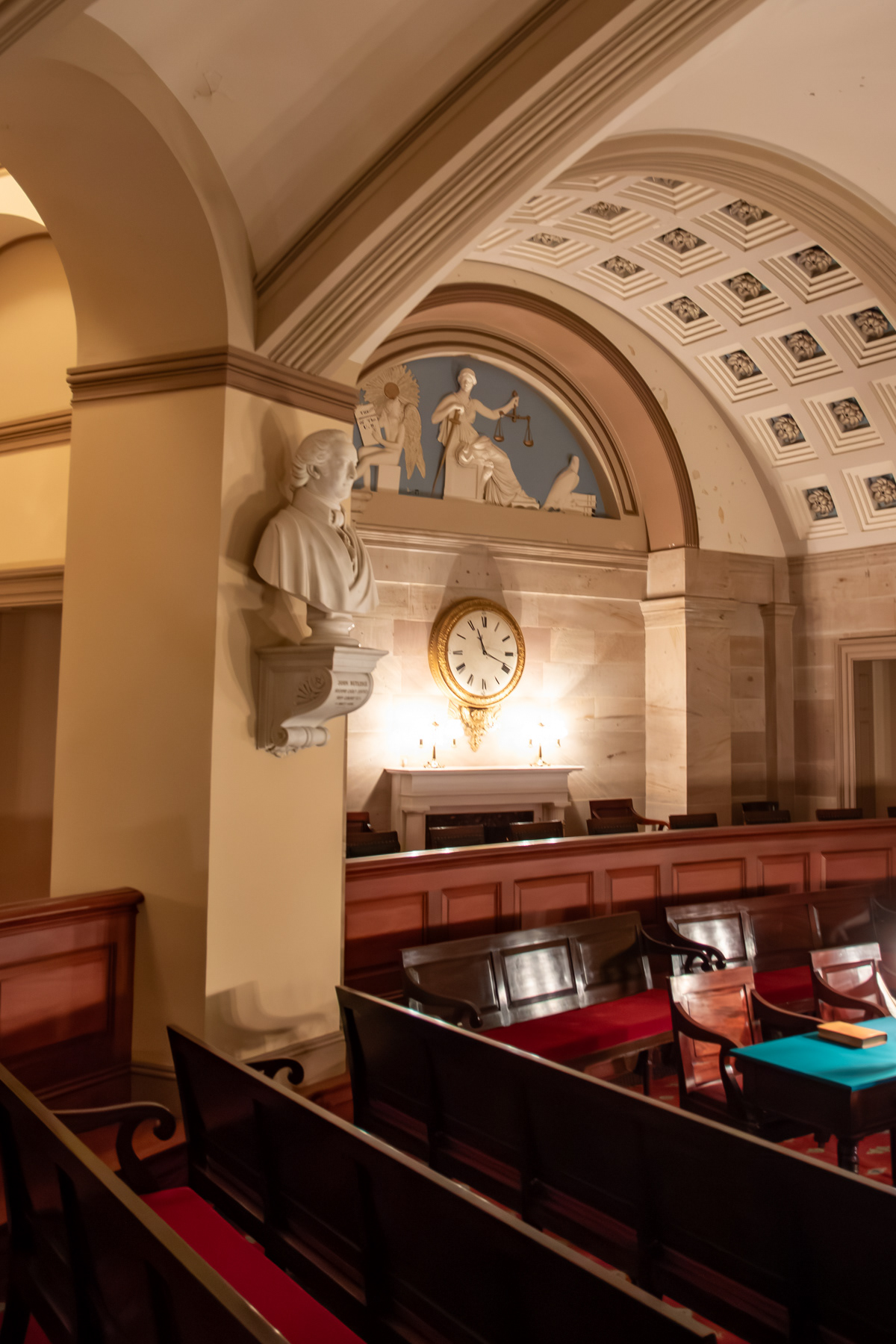 First US Supreme Court Chamber inside US Capitol