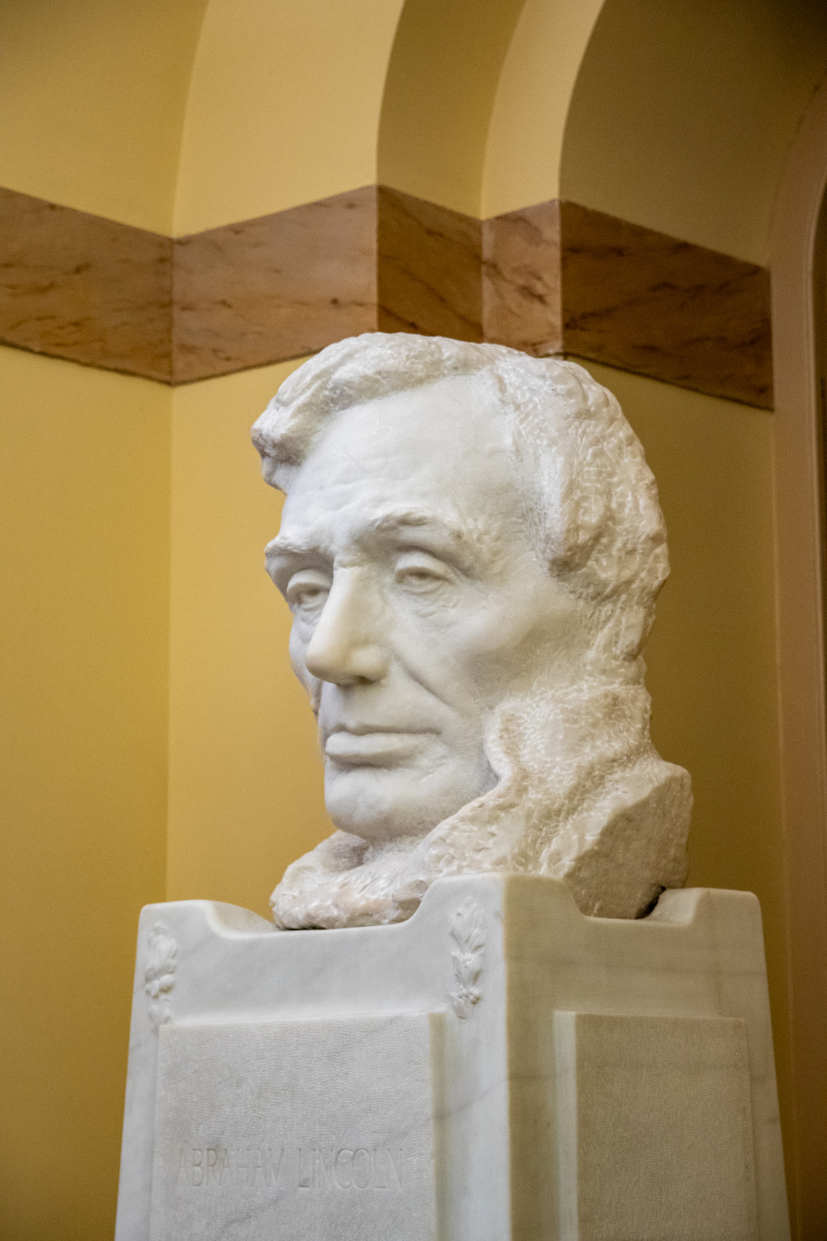 Lincoln bust in US Capitol