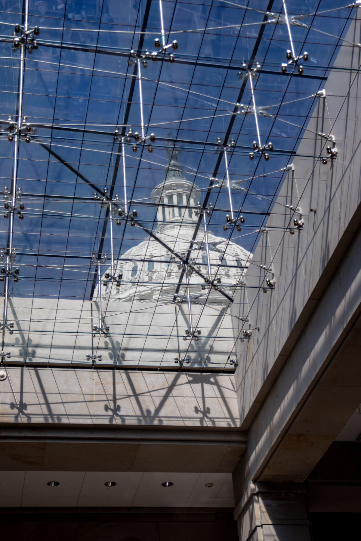Looking up at Capitol Visitors Center