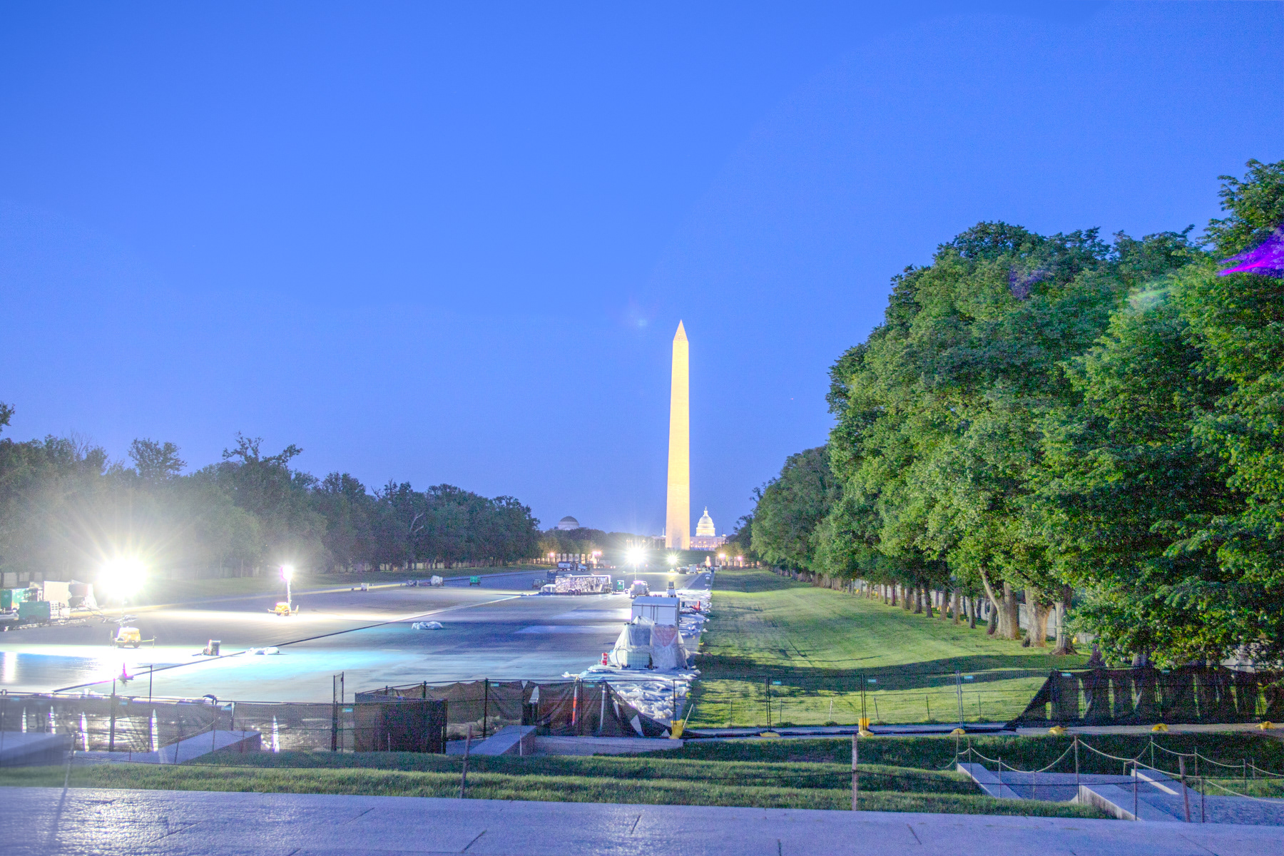 Looking east from Lincoln Memorial