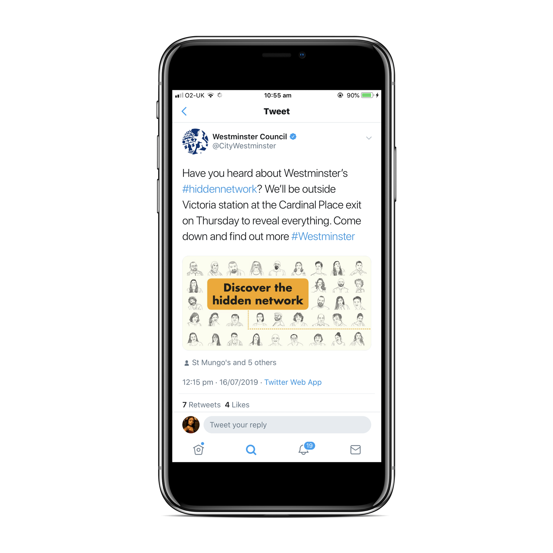 Twitter post promoting the campaign