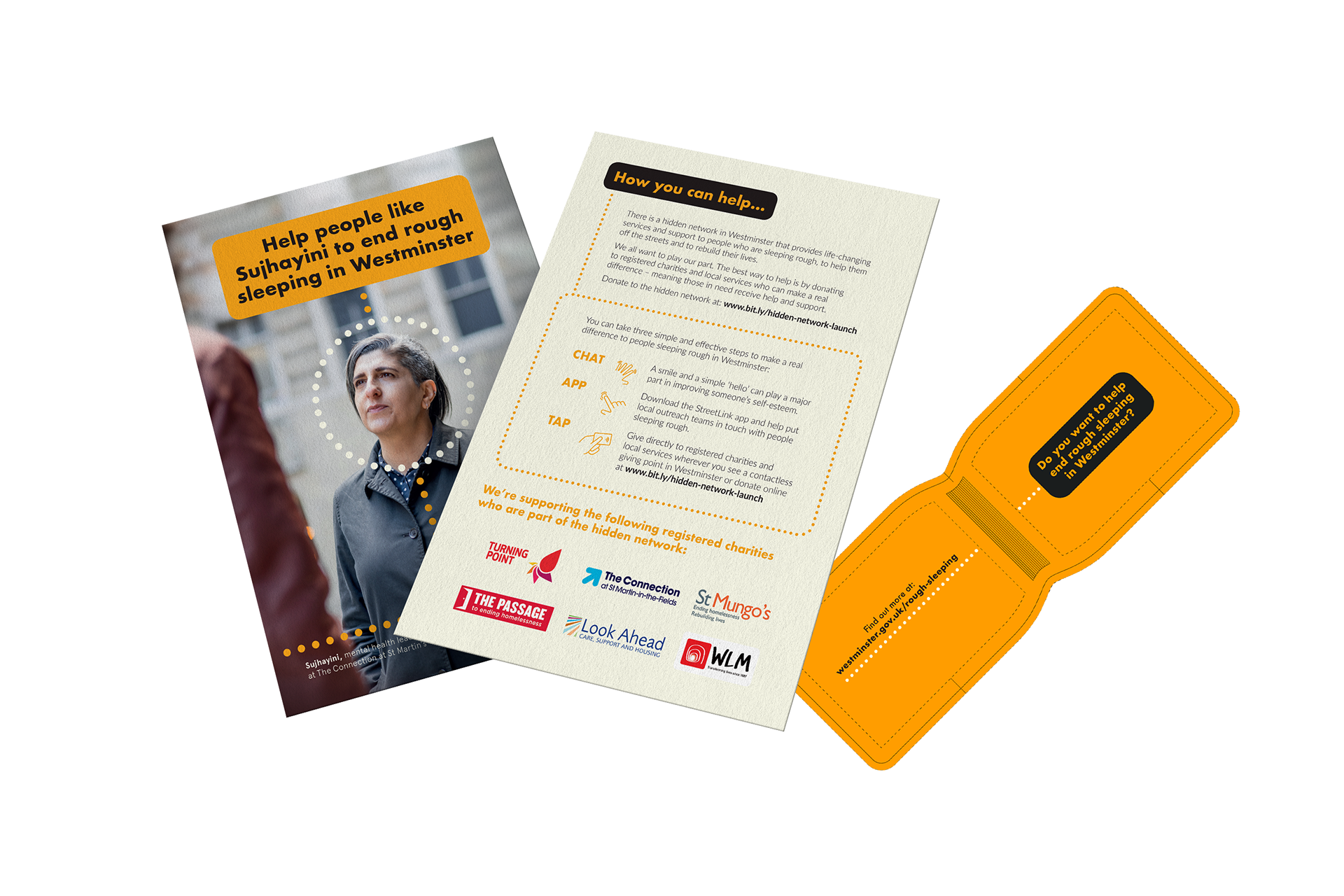 Leaflet and Oyster card holder