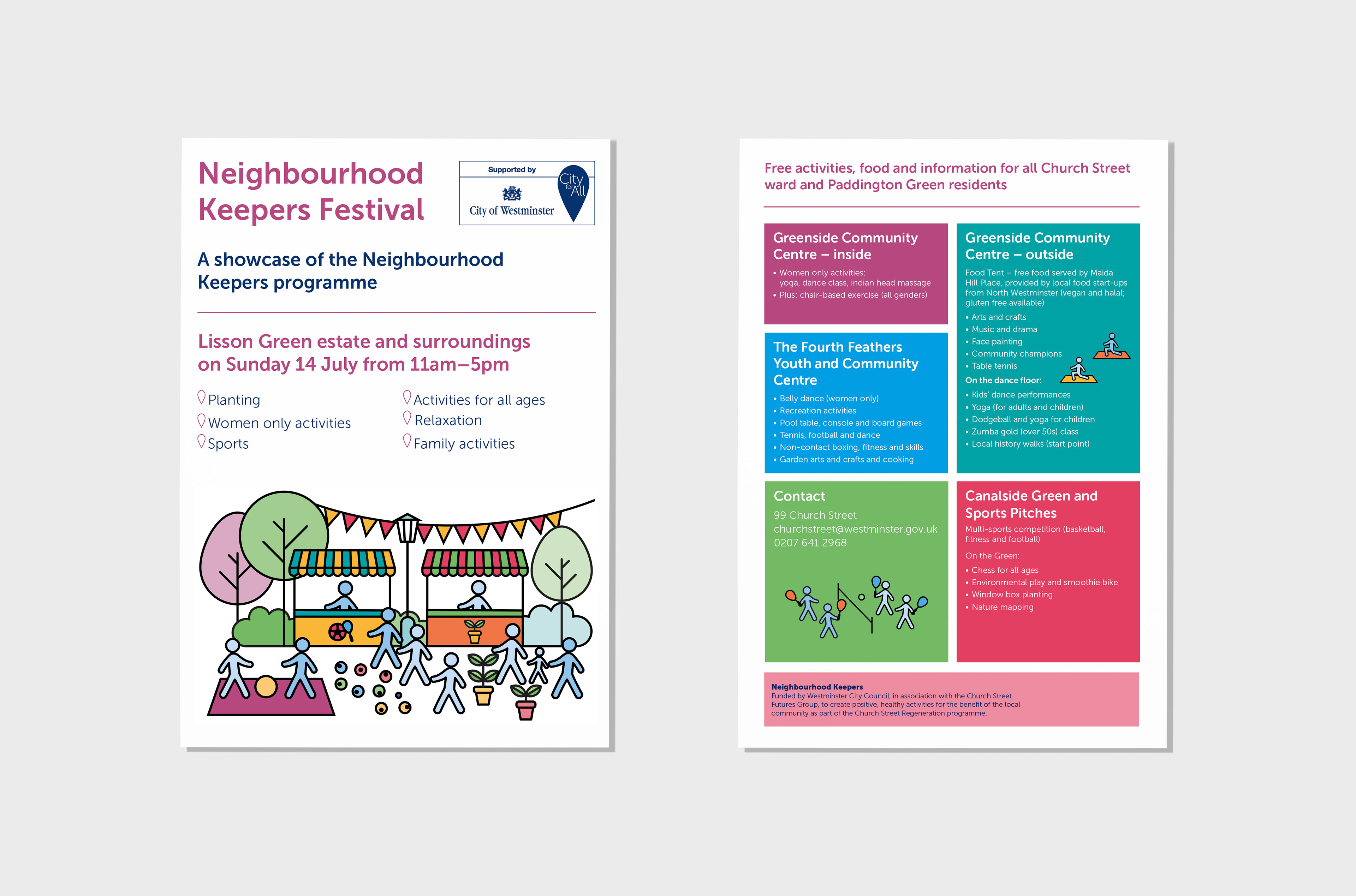 Neighbourhood keepers festival leaflet