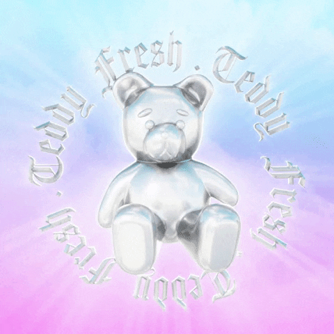 Metal Jewelry inspired teddy bear