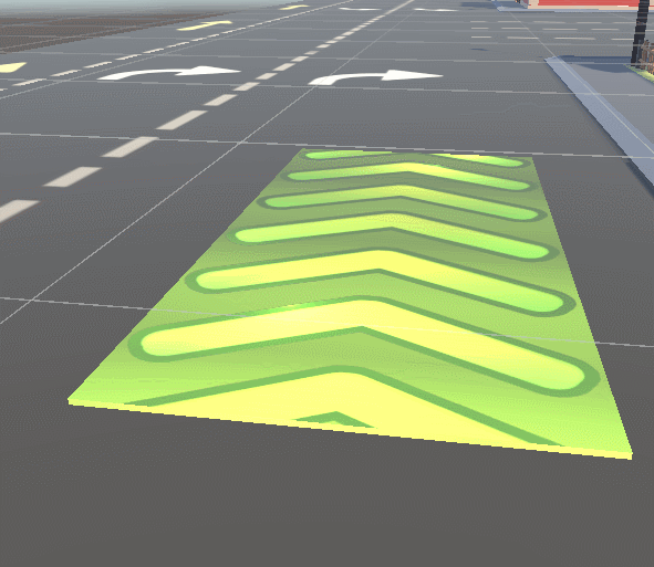 Lane to visualize the drivers's direction