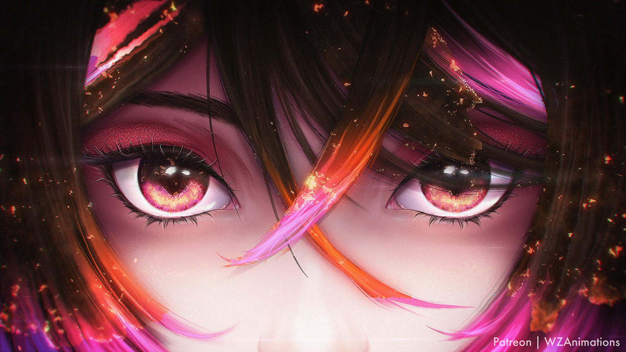Pink -> Orange