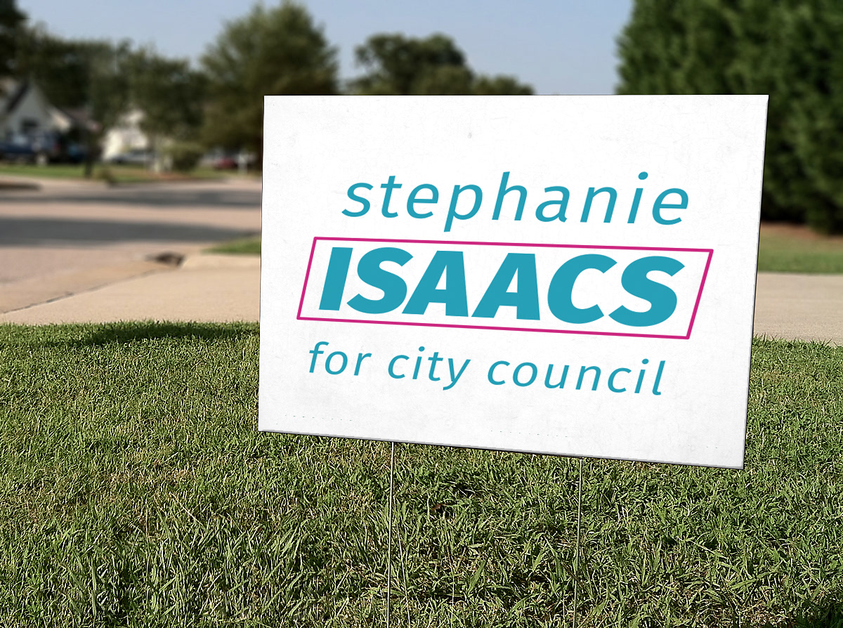 Sign in yard